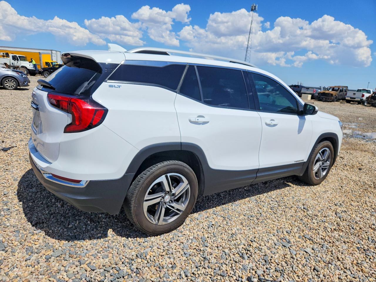 2021 Gmc Terrain Slt Белый vin: 3GKALPEVXML314230