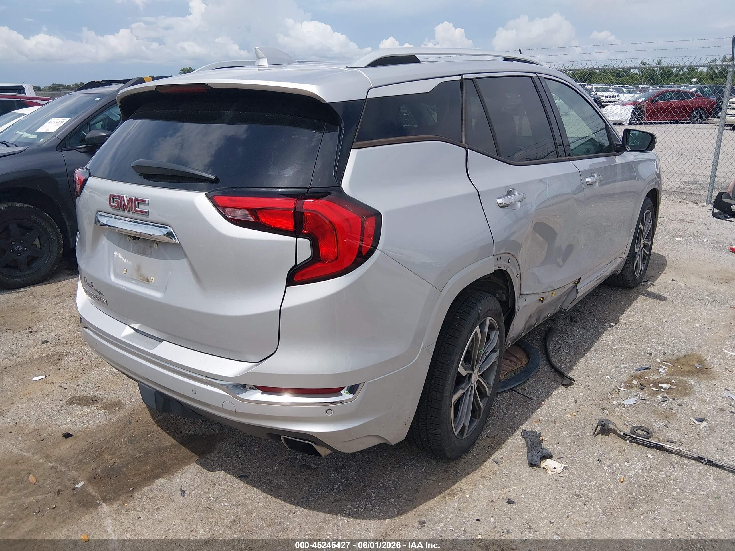 2020 Gmc Terrain Fwd Denali Silver vin: 3GKALSEX0LL182081