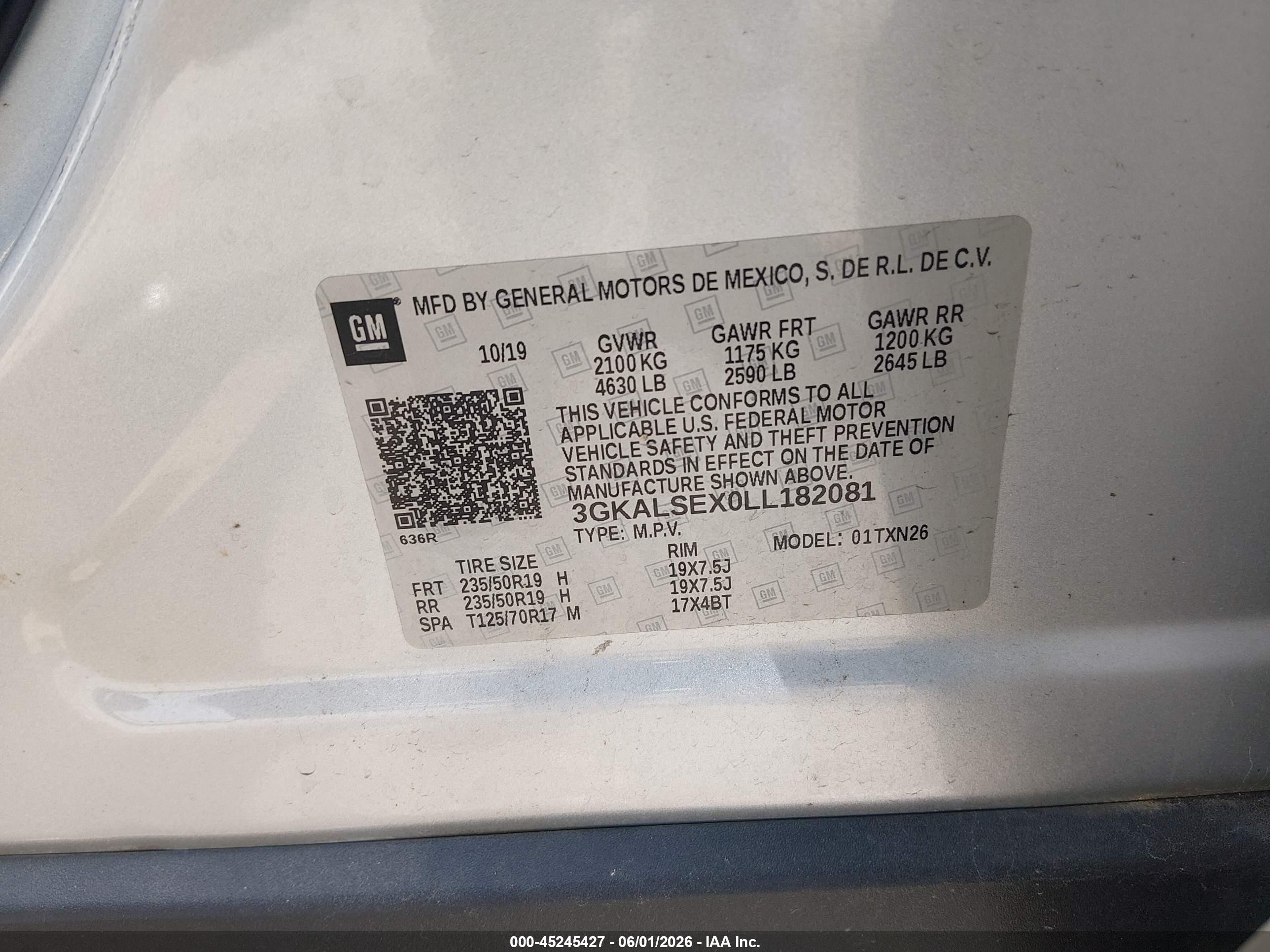 2020 Gmc Terrain Fwd Denali Silver vin: 3GKALSEX0LL182081