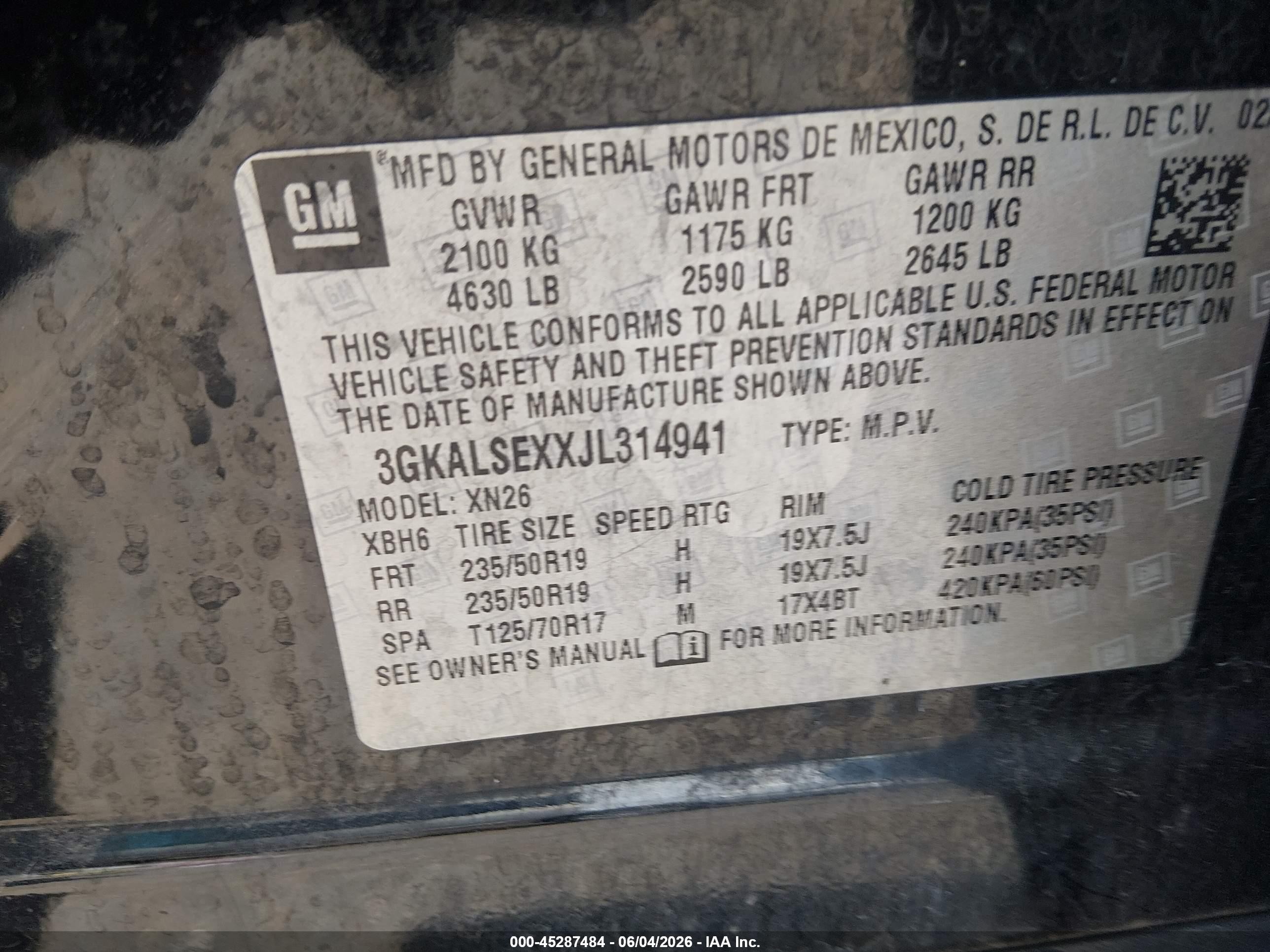 2018 Gmc Terrain Denali Black vin: 3GKALSEXXJL314941