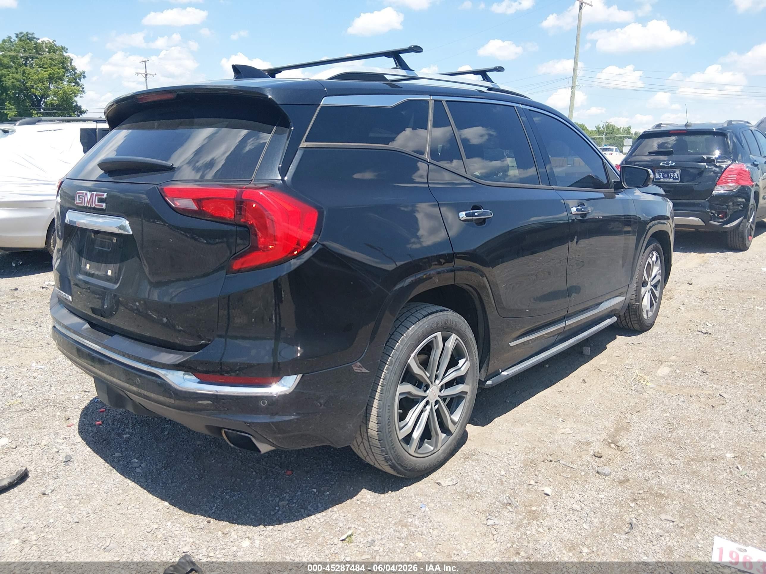 2018 Gmc Terrain Denali Black vin: 3GKALSEXXJL314941