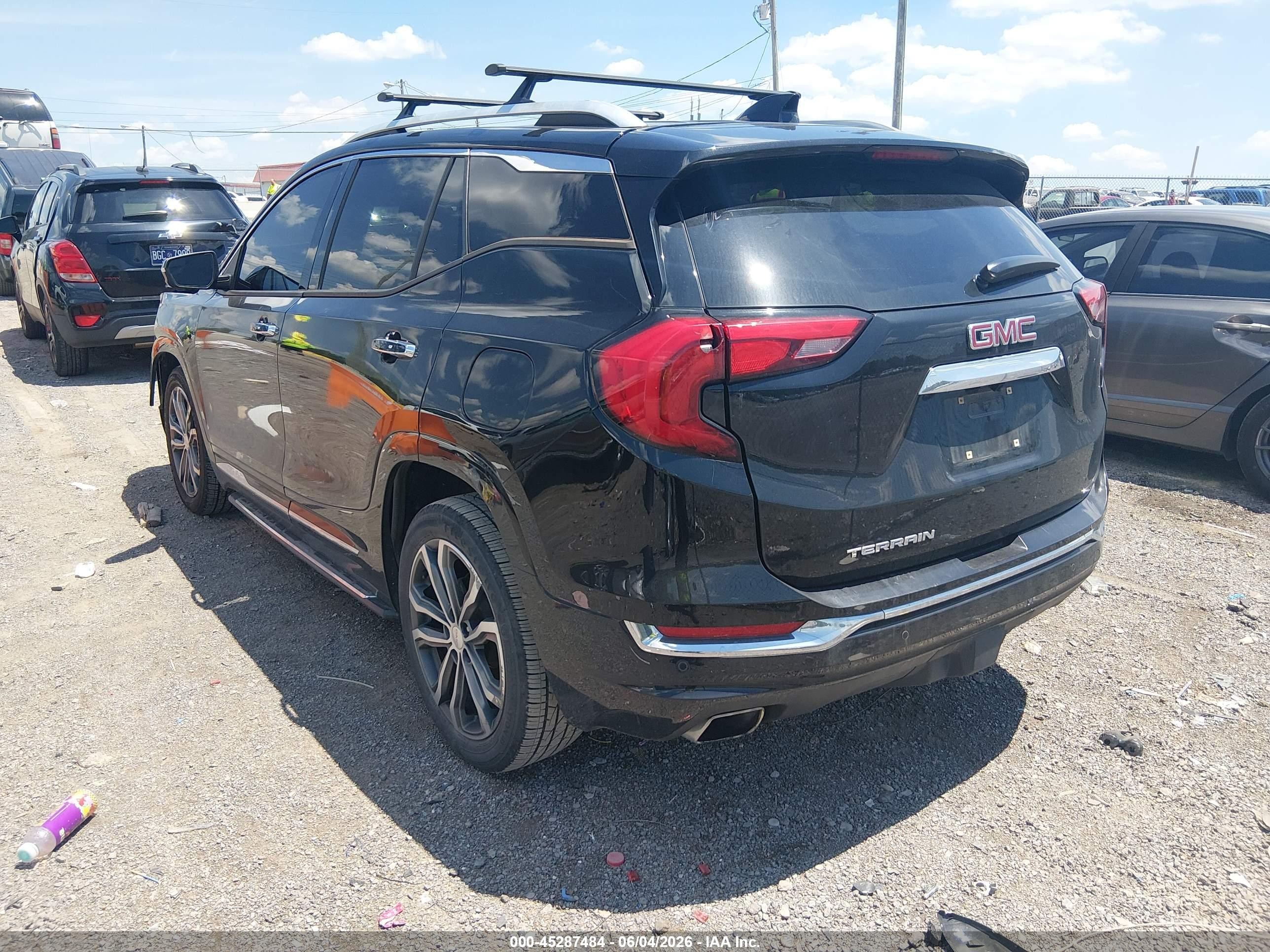 2018 Gmc Terrain Denali Black vin: 3GKALSEXXJL314941