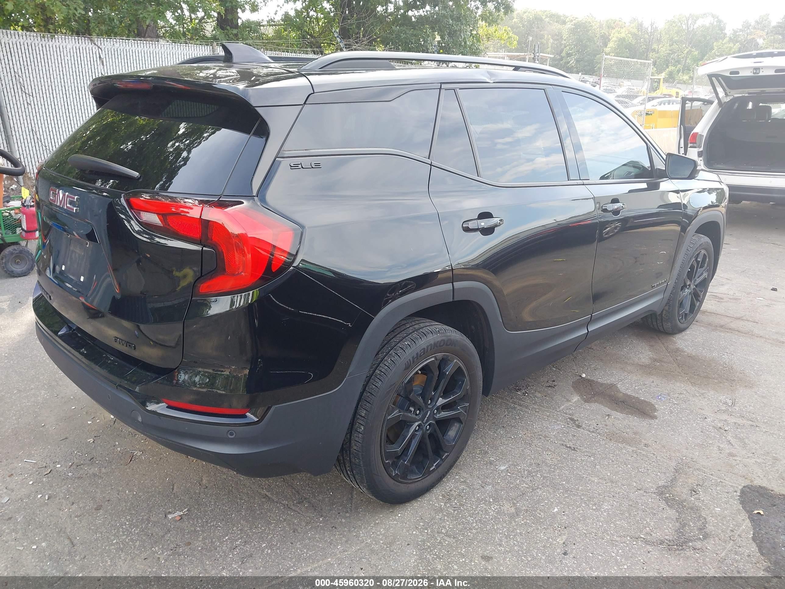 2020 Gmc Terrain Awd Sle Black vin: 3GKALTEV1LL344269