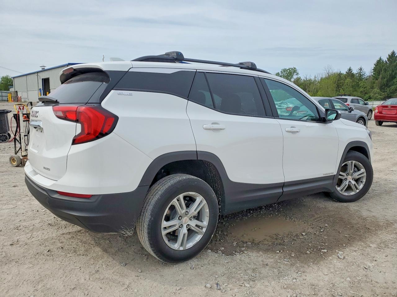 2021 Gmc Terrain Sle White vin: 3GKALTEV1ML383235