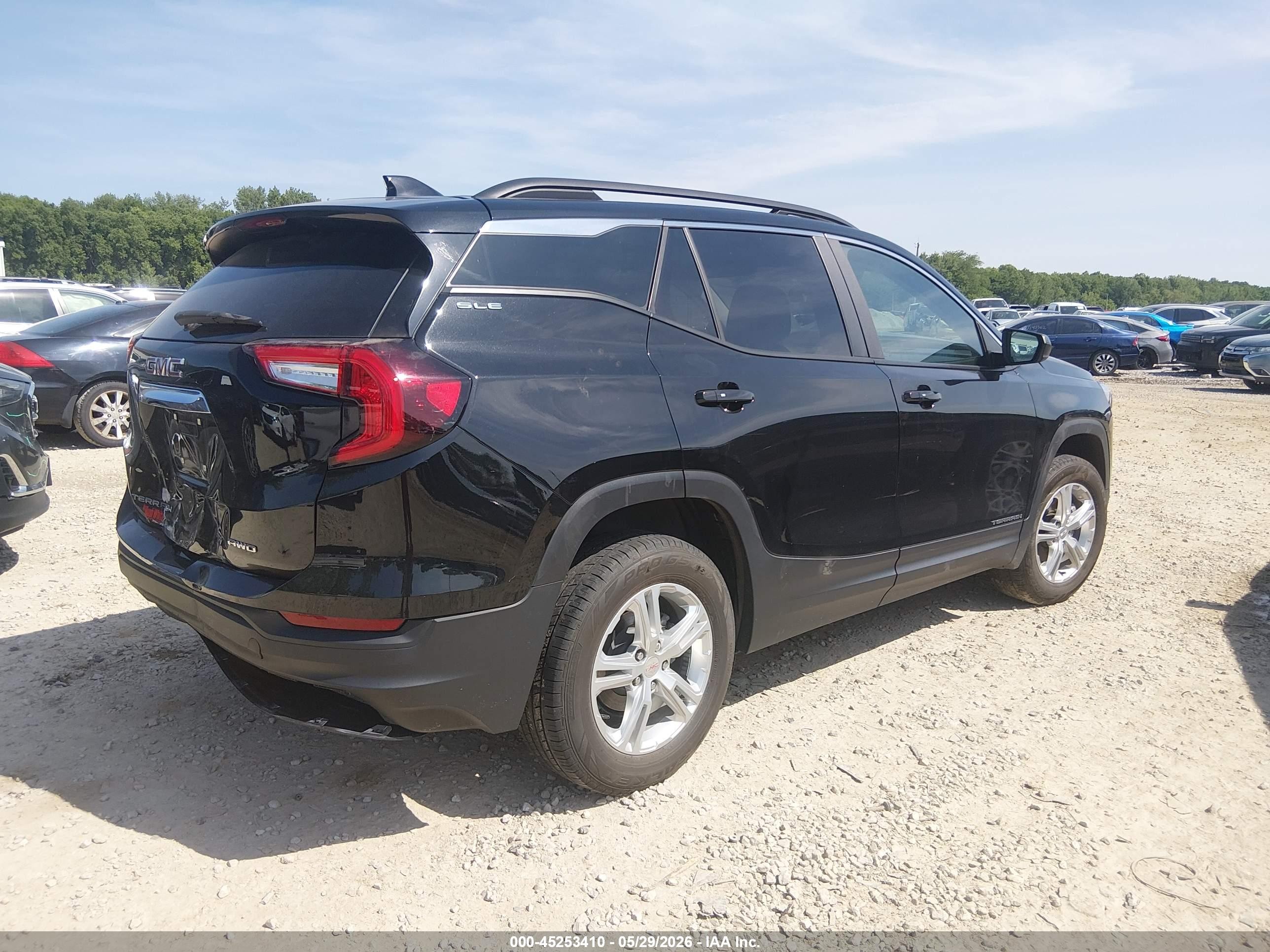 2022 Gmc Terrain Awd Sle Black vin: 3GKALTEV2NL142818