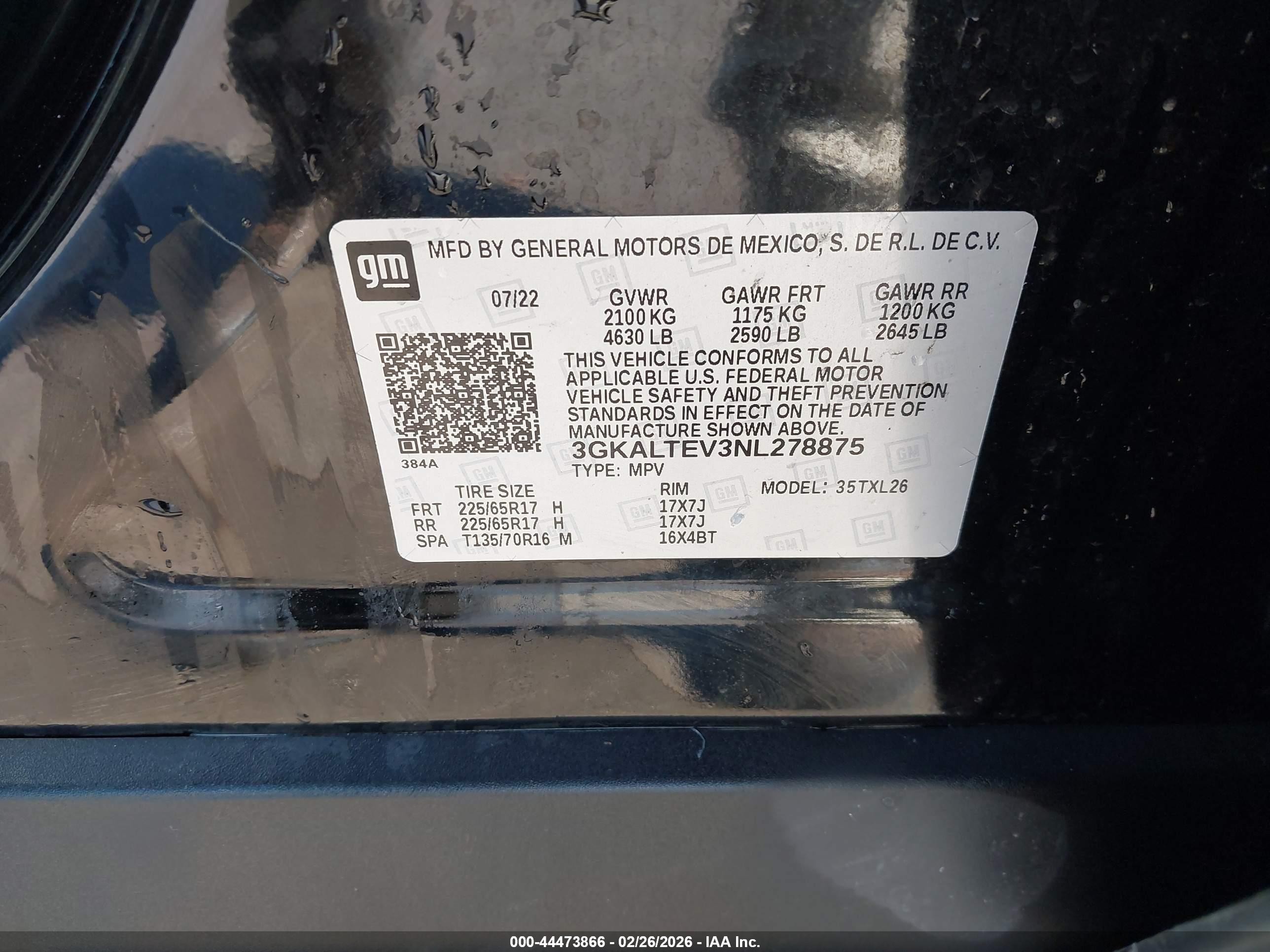 2022 Gmc Terrain Awd Sle Black vin: 3GKALTEV3NL278875
