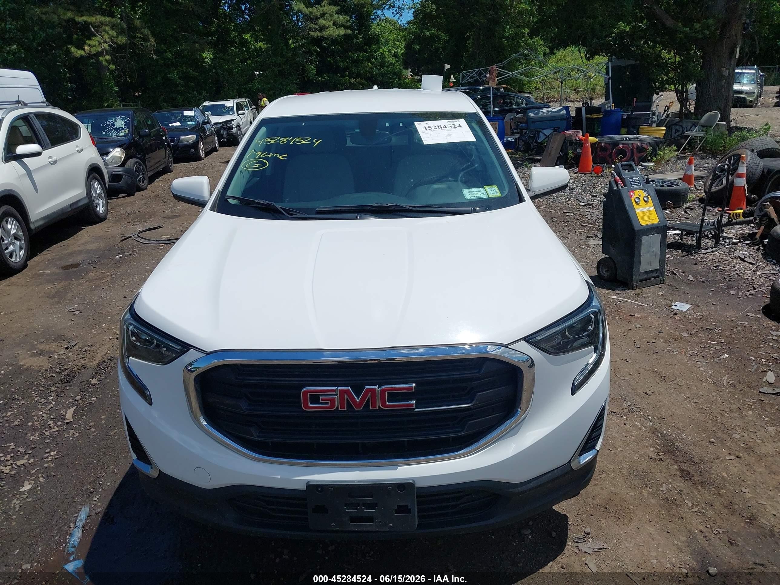 2019 Gmc Terrain Sle Белый vin: 3GKALTEV4KL152861