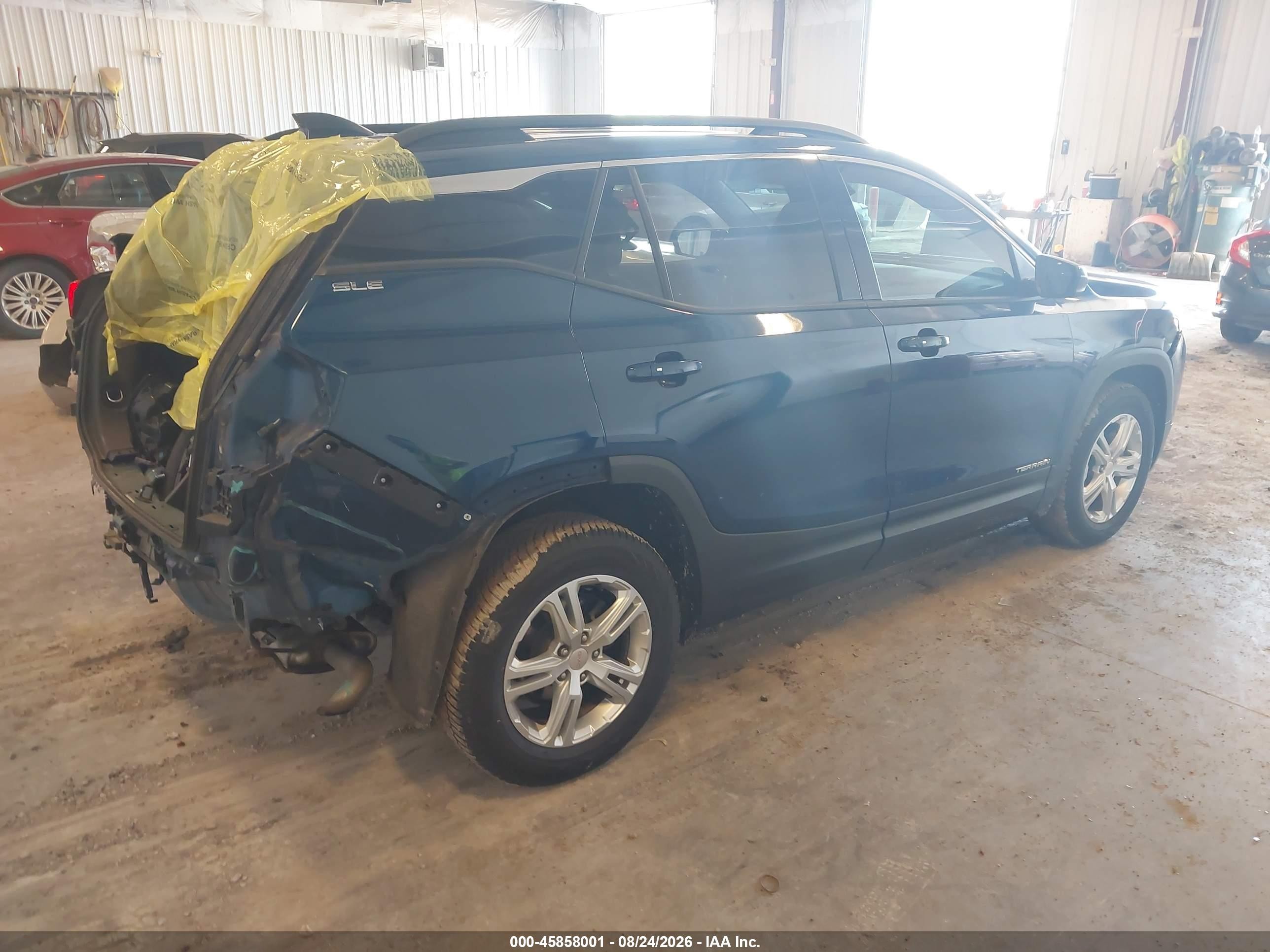 2019 Gmc Terrain Sle Синий vin: 3GKALTEV4KL286978
