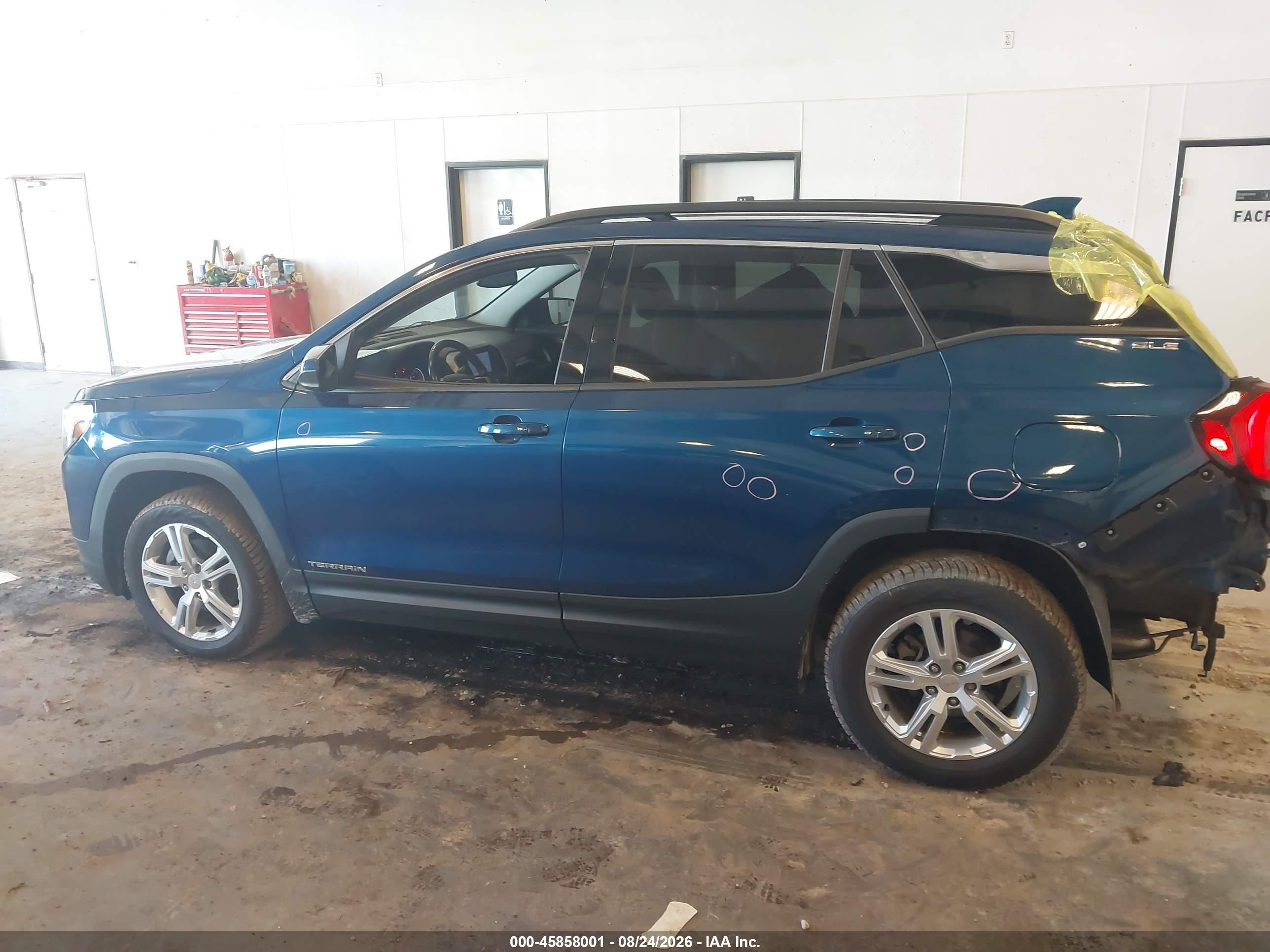2019 Gmc Terrain Sle Синий vin: 3GKALTEV4KL286978