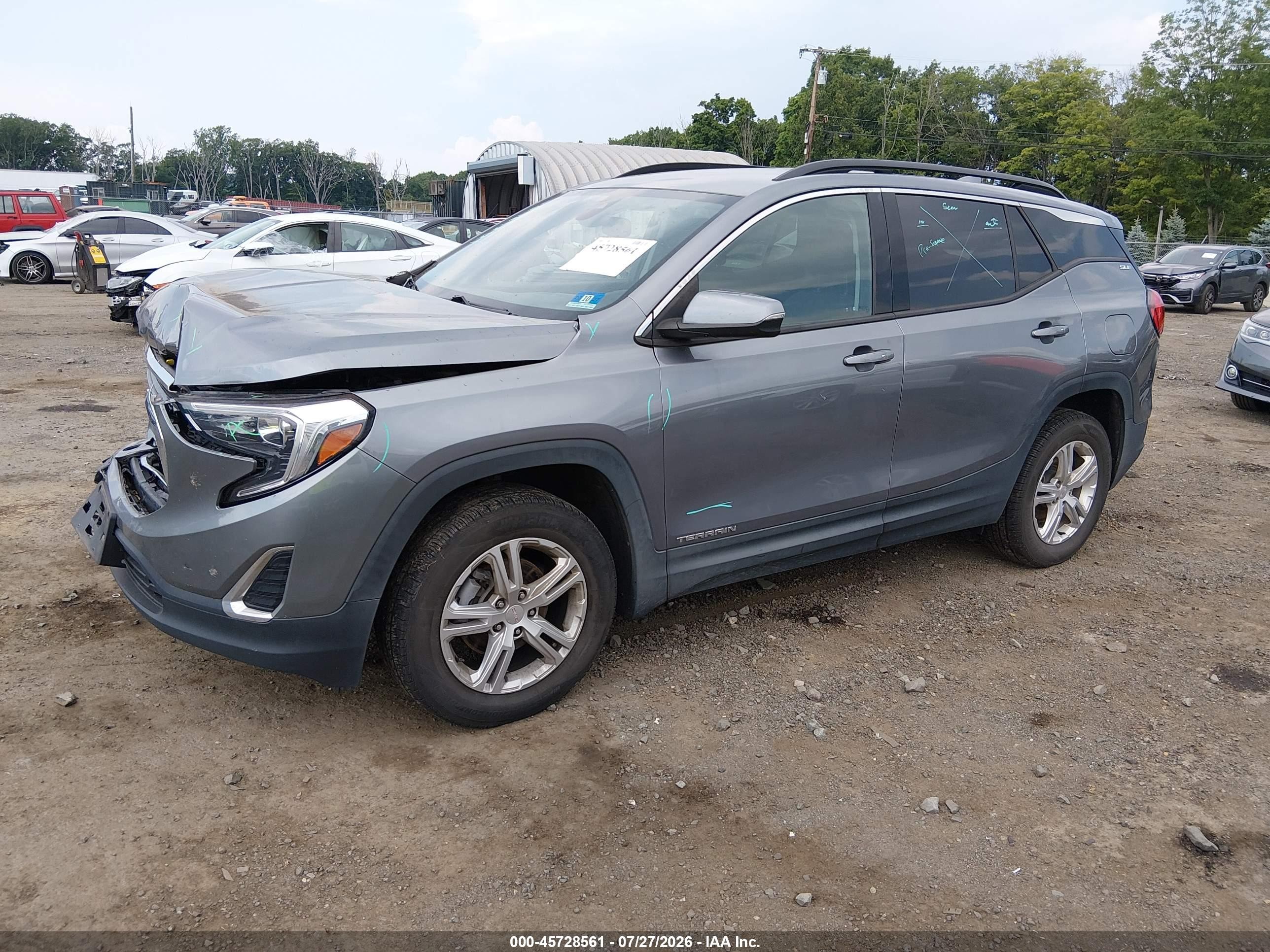 2020 Gmc Terrain Awd Sle Gray vin: 3GKALTEV4LL333279