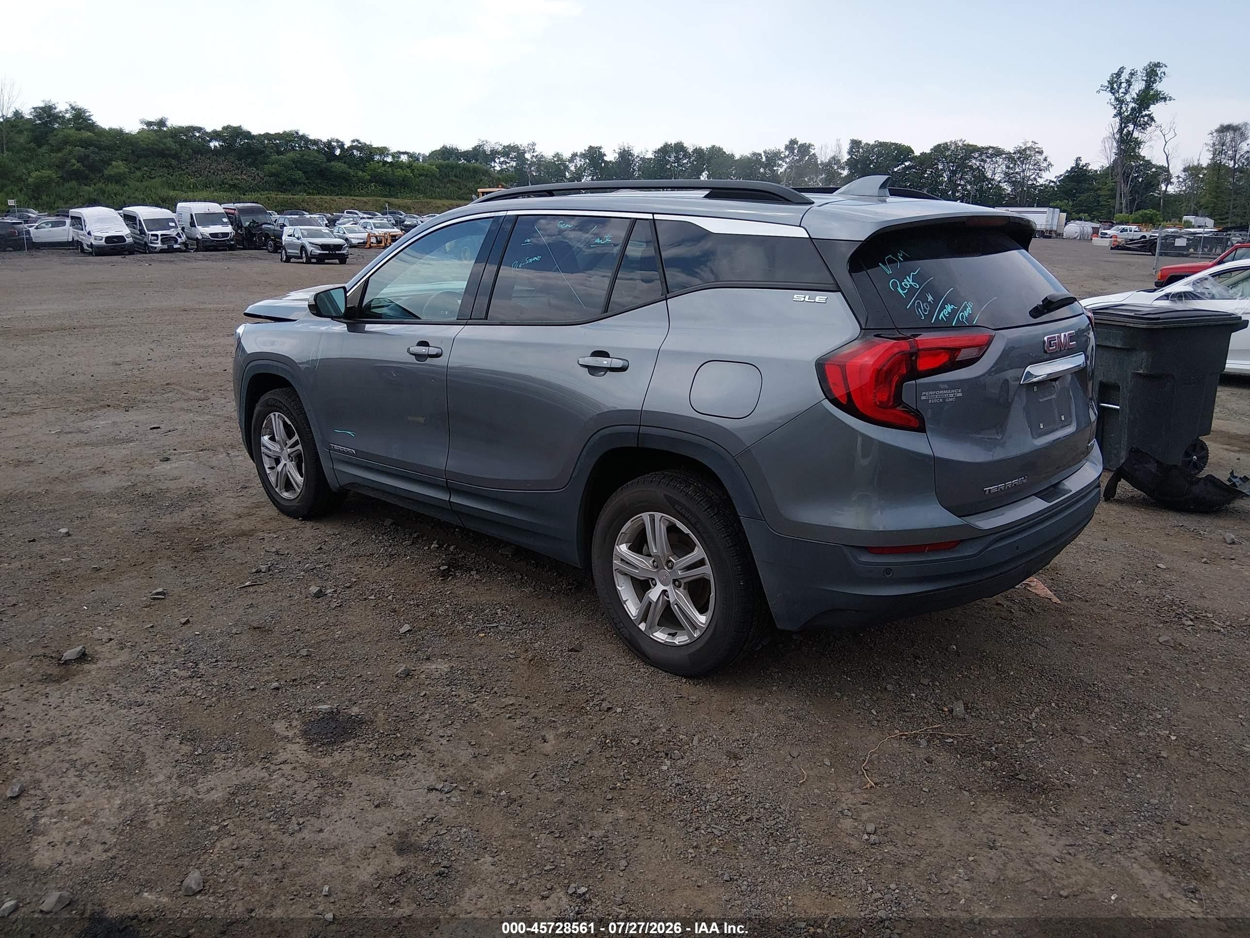2020 Gmc Terrain Awd Sle Gray vin: 3GKALTEV4LL333279