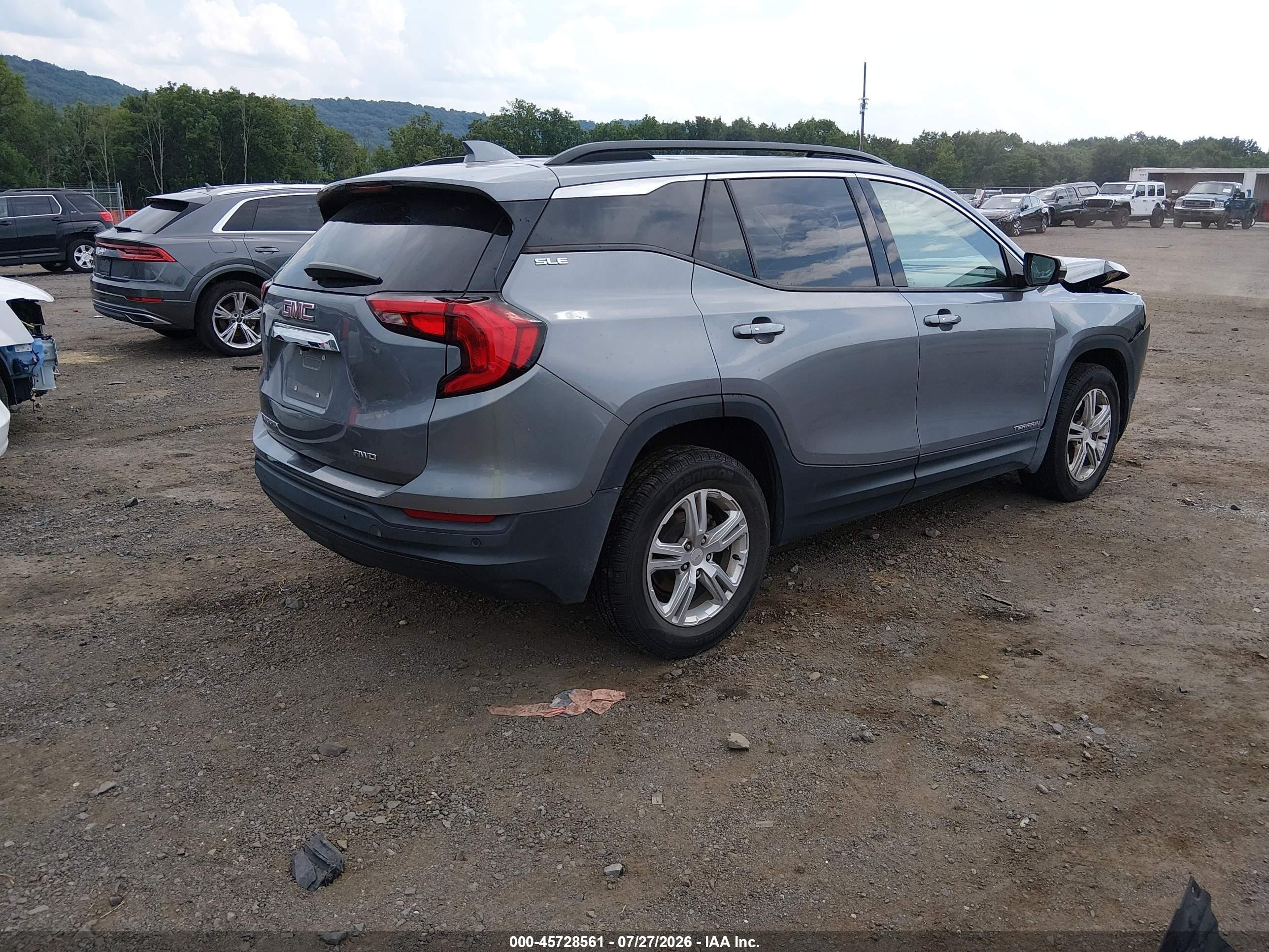 2020 Gmc Terrain Awd Sle Gray vin: 3GKALTEV4LL333279