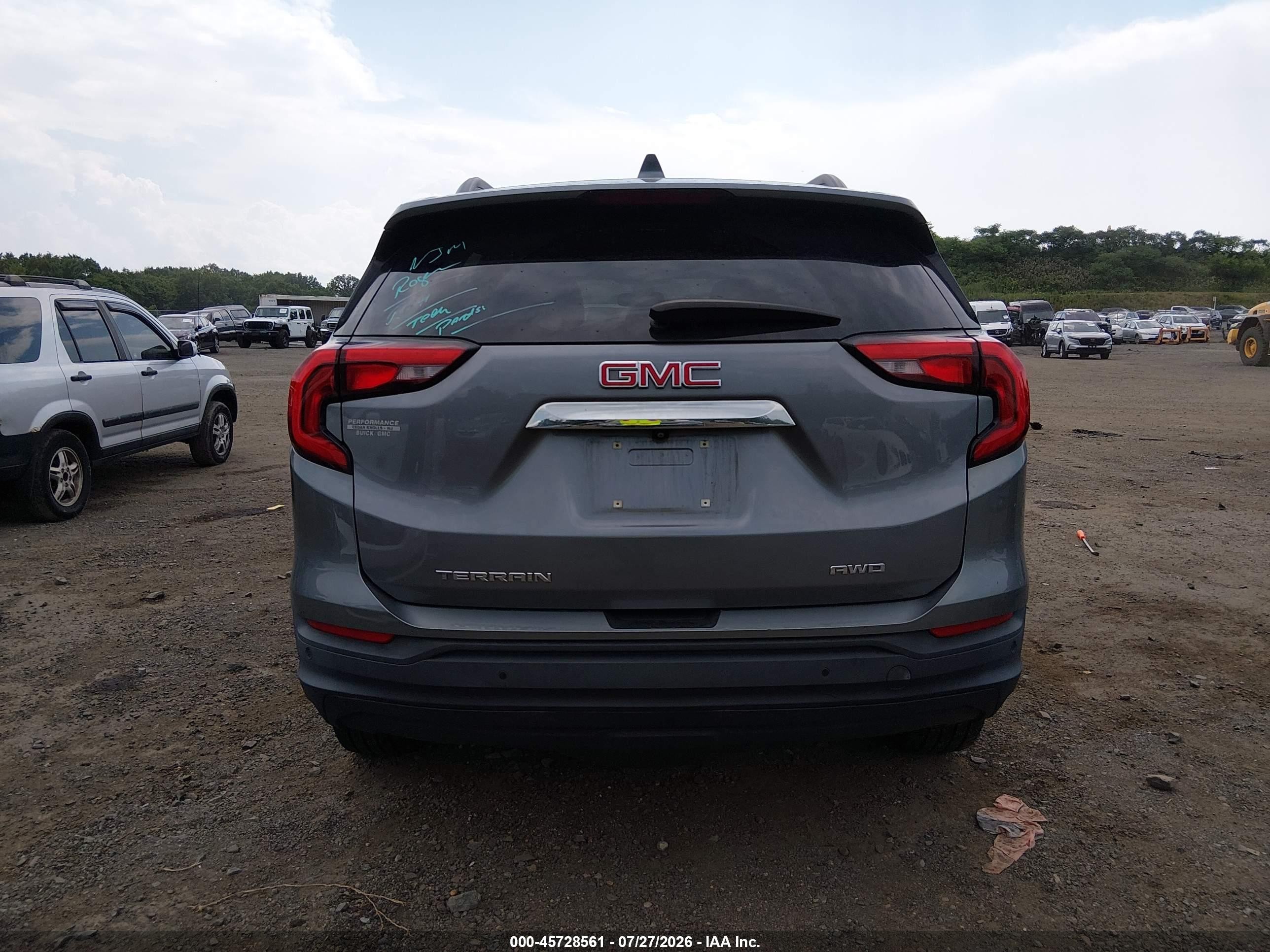 2020 Gmc Terrain Awd Sle Gray vin: 3GKALTEV4LL333279