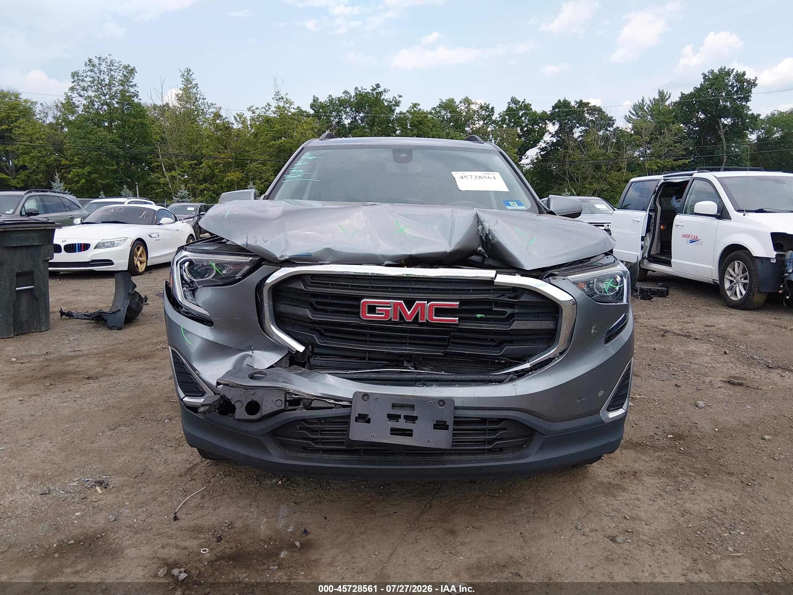 2020 Gmc Terrain Awd Sle Gray vin: 3GKALTEV4LL333279