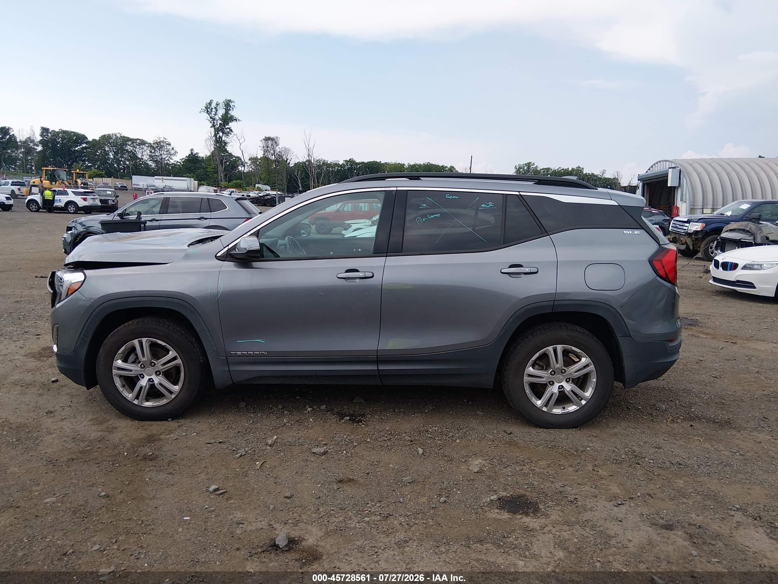 2020 Gmc Terrain Awd Sle Gray vin: 3GKALTEV4LL333279