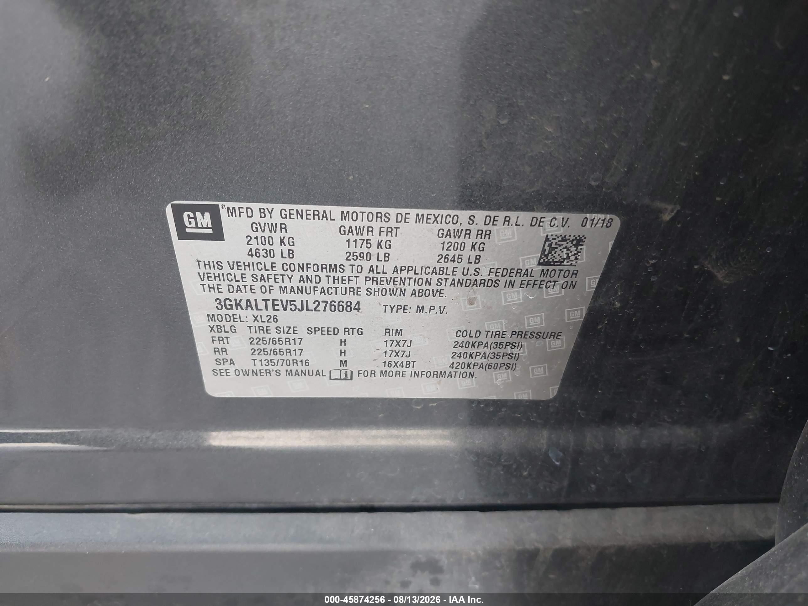 2018 Gmc Terrain Sle Black vin: 3GKALTEV5JL276684