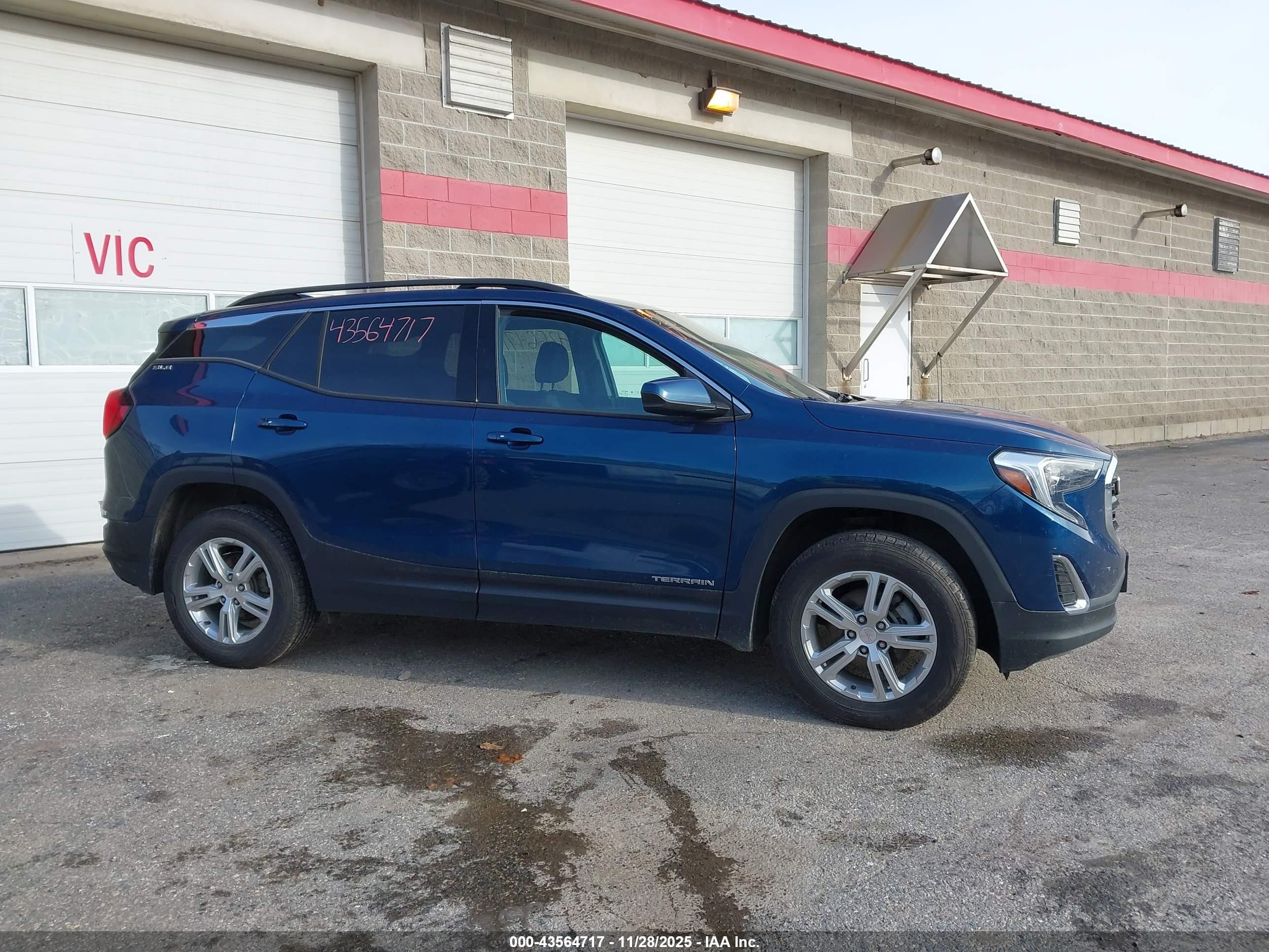 2020 Gmc Terrain Awd Sle Синий vin: 3GKALTEV5LL300906