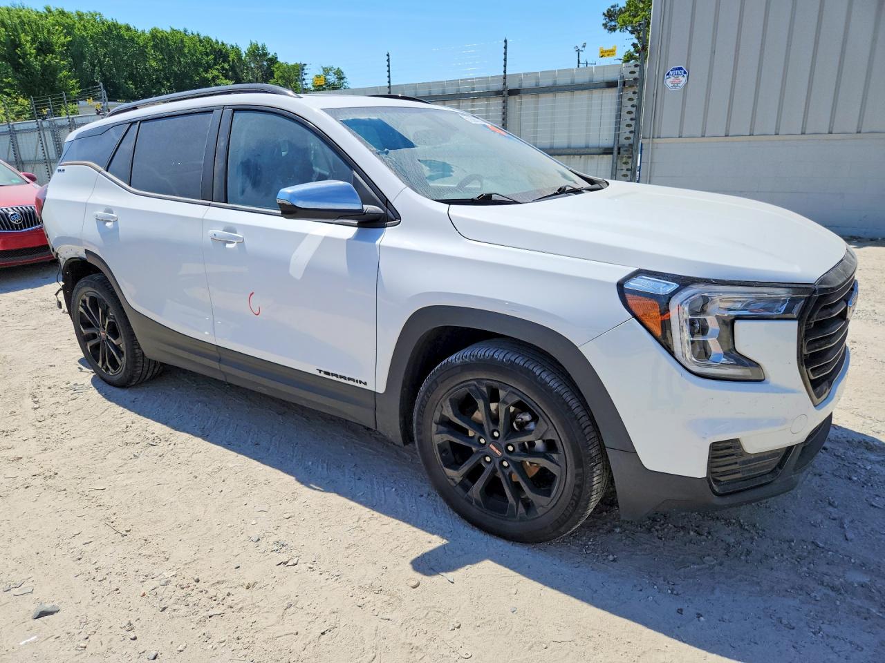 2022 Gmc Terrain Sle White vin: 3GKALTEV6NL206018