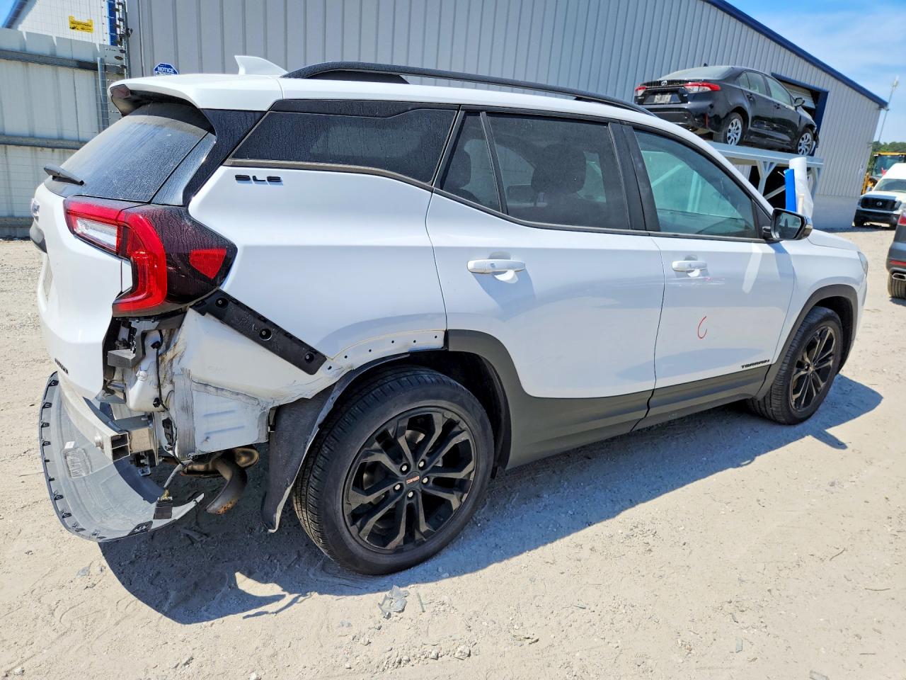 2022 Gmc Terrain Sle White vin: 3GKALTEV6NL206018