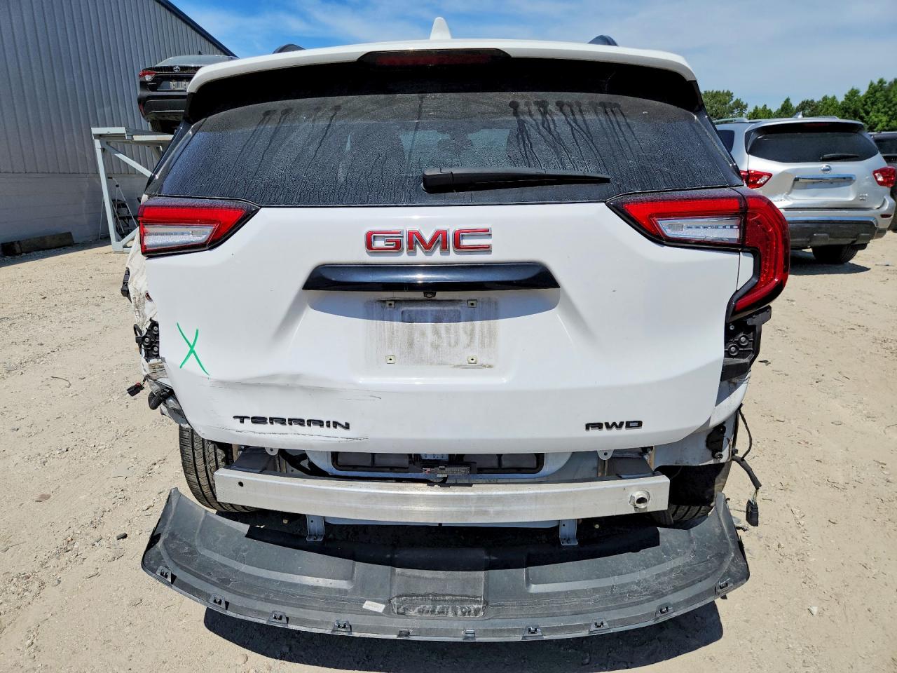 2022 Gmc Terrain Sle White vin: 3GKALTEV6NL206018