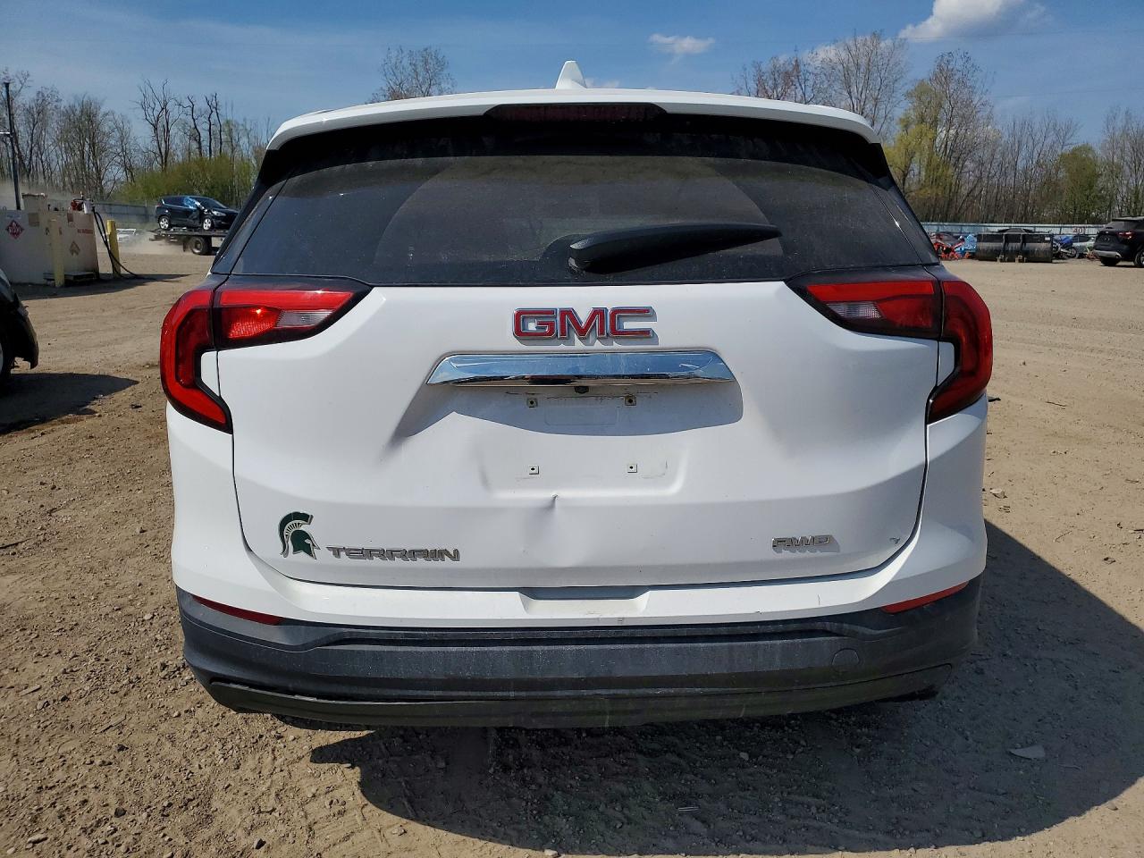 2019 Gmc Terrain Sle White vin: 3GKALTEV7KL346719