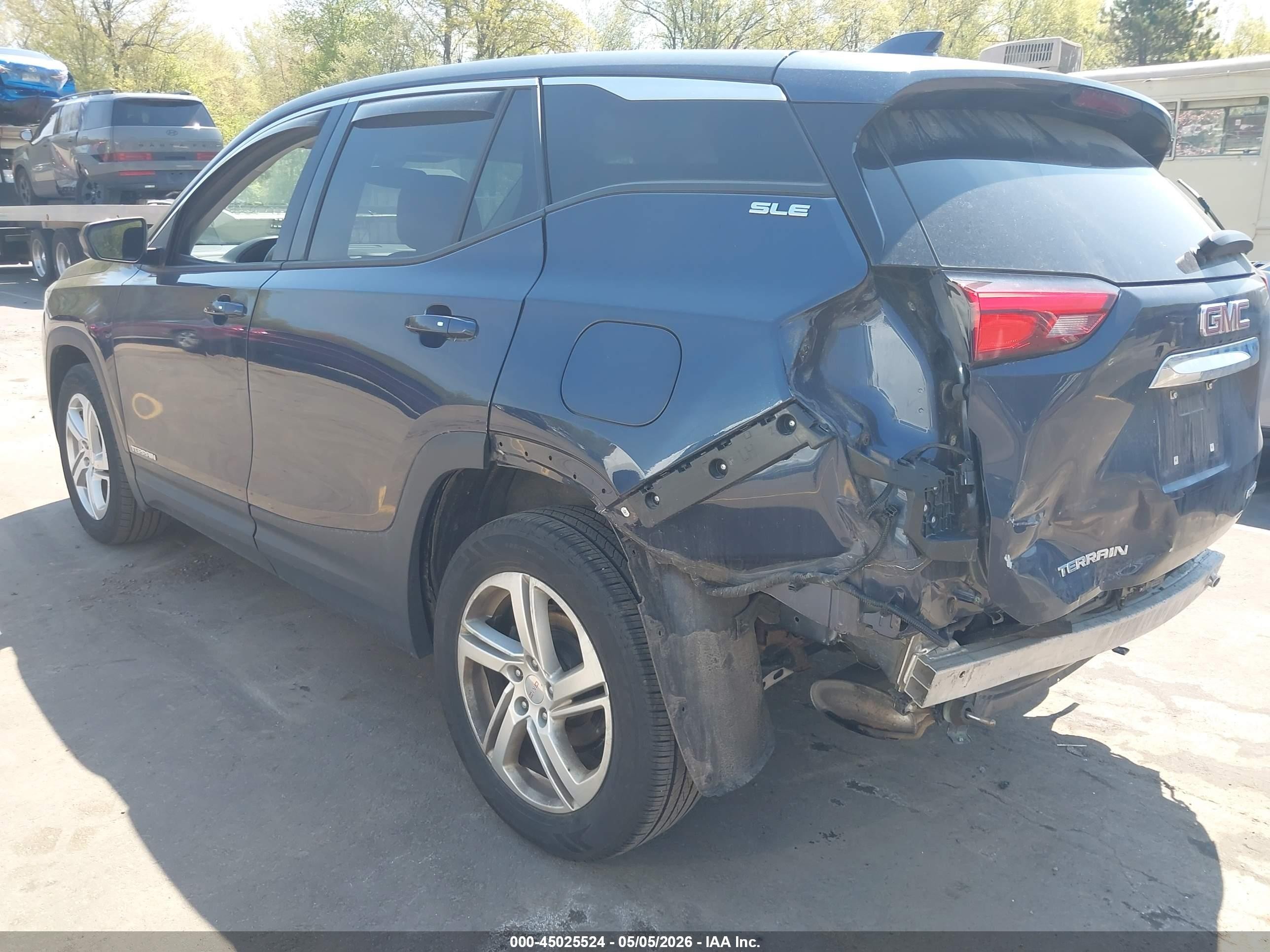 2018 Gmc Terrain Sle Blue vin: 3GKALTEV9JL302087