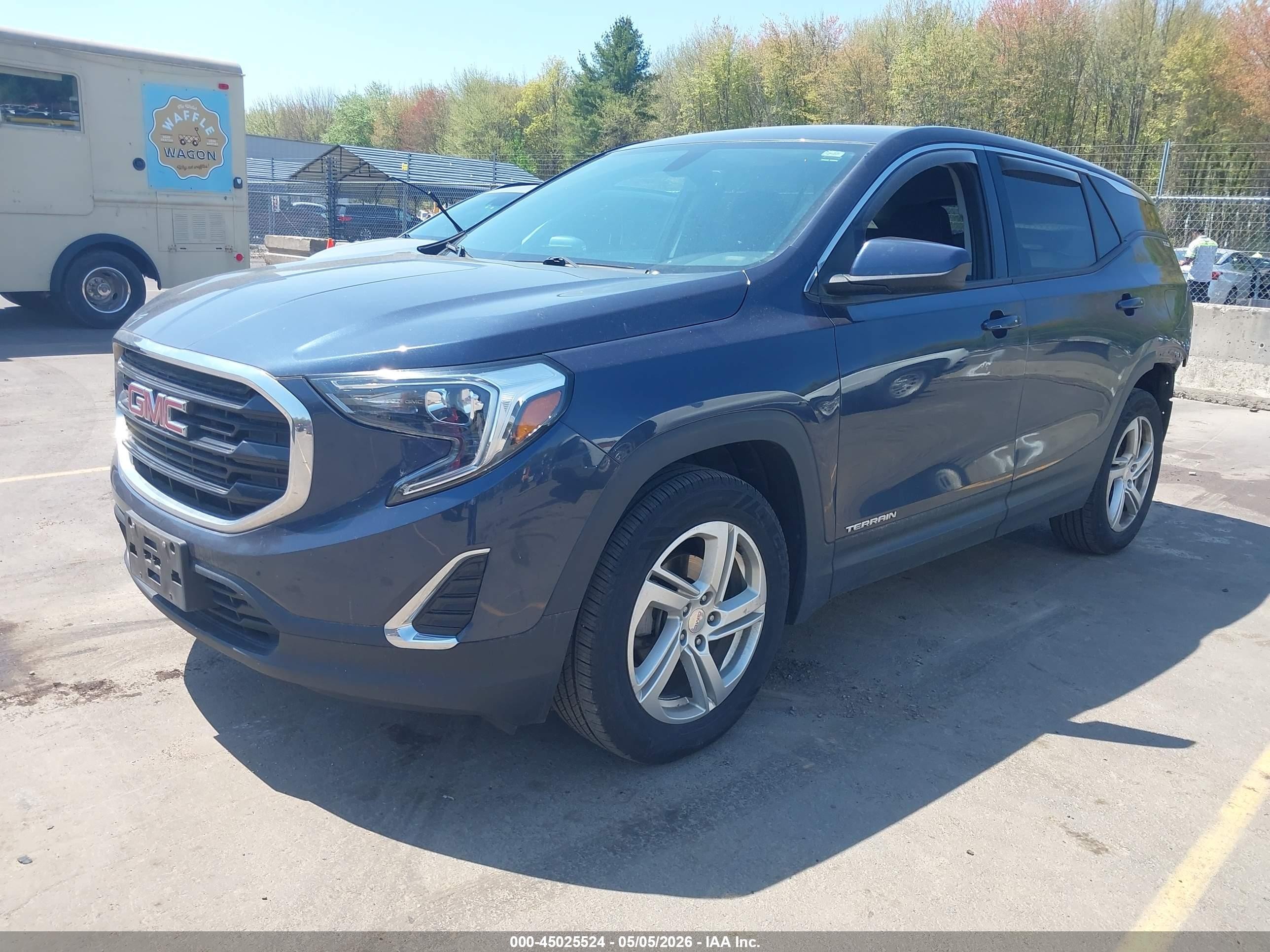 2018 Gmc Terrain Sle Blue vin: 3GKALTEV9JL302087