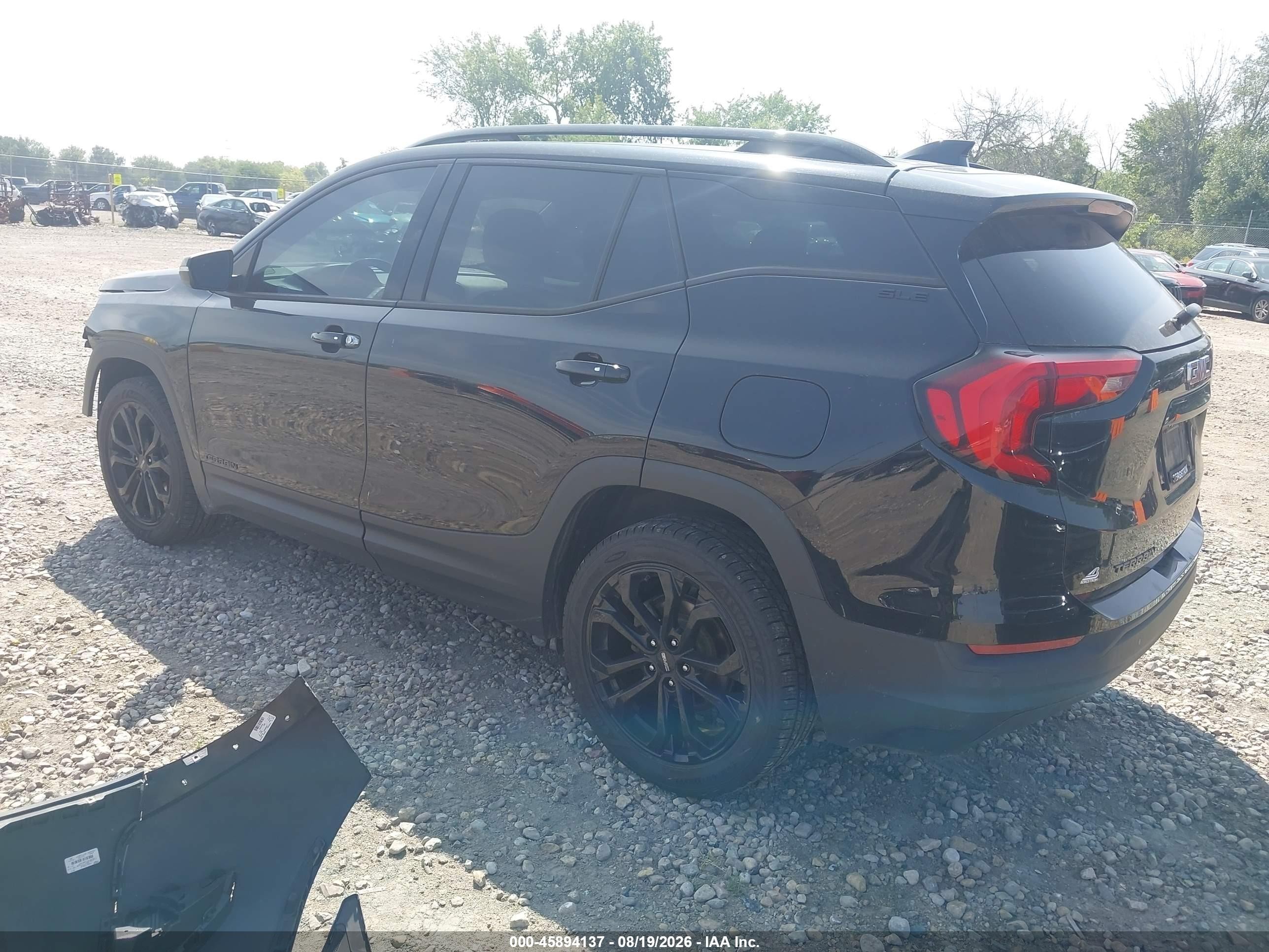 2019 Gmc Terrain Sle Black vin: 3GKALTEV9KL328240
