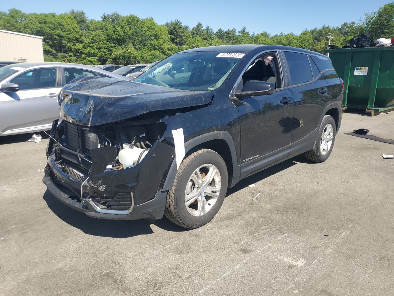 2022 Gmc Terrain Sle Black vin: 3GKALTEV9NL177422 Damage: Left Front Fender, Misaligned, Repair Required