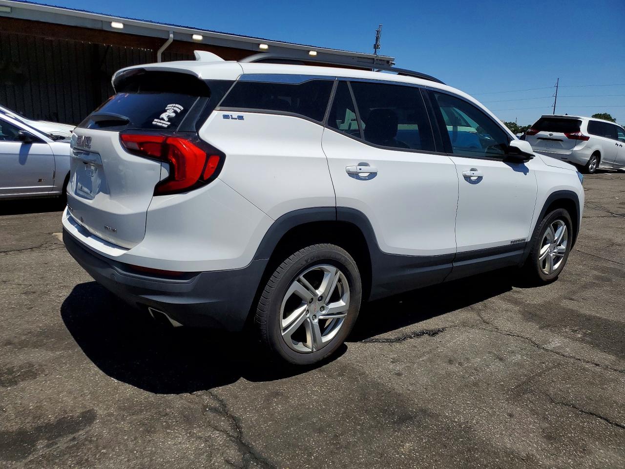2018 Gmc Terrain Sle White vin: 3GKALTEX0JL404993