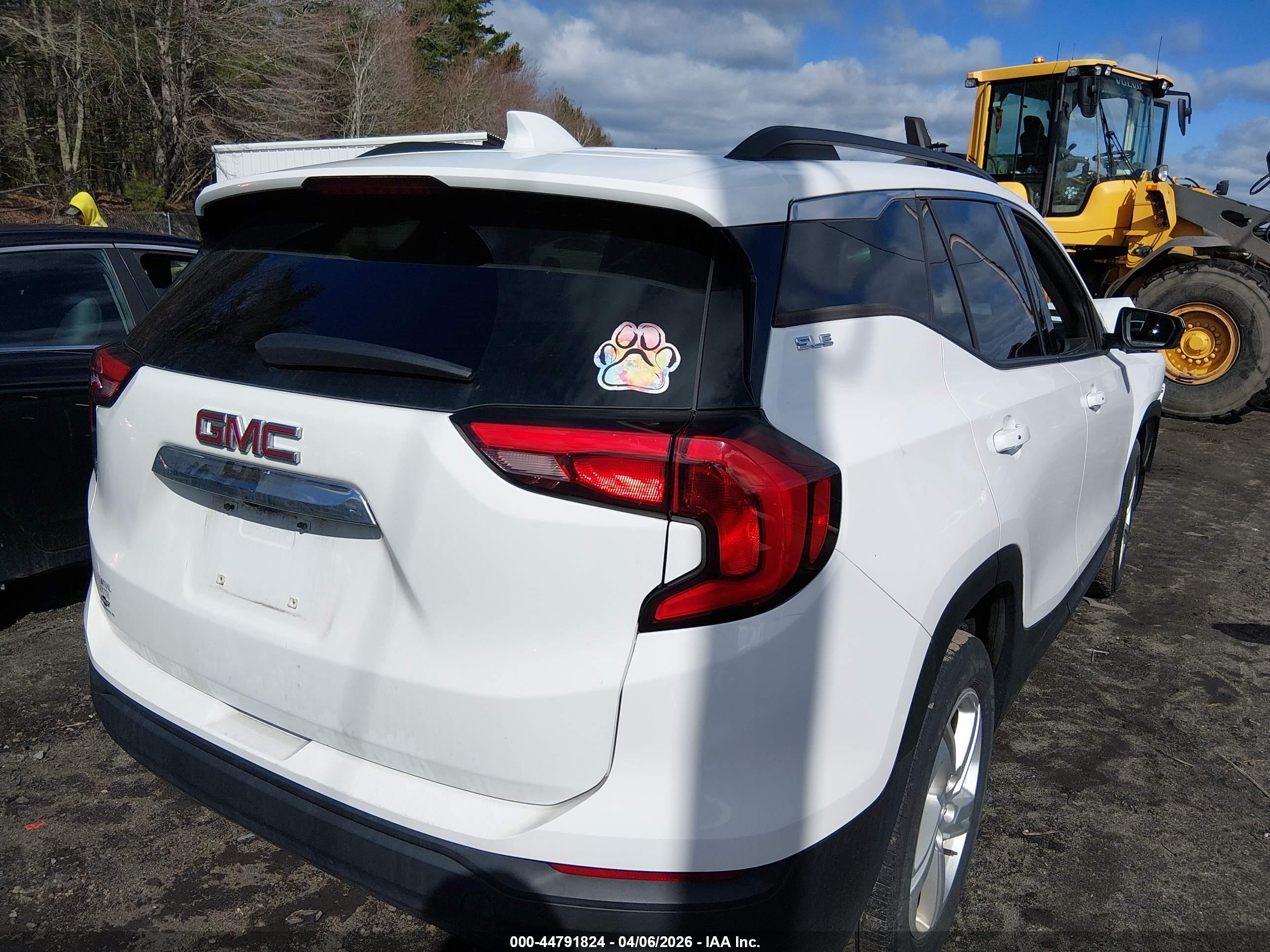 2018 Gmc Terrain Sle White vin: 3GKALTEX9JL133805