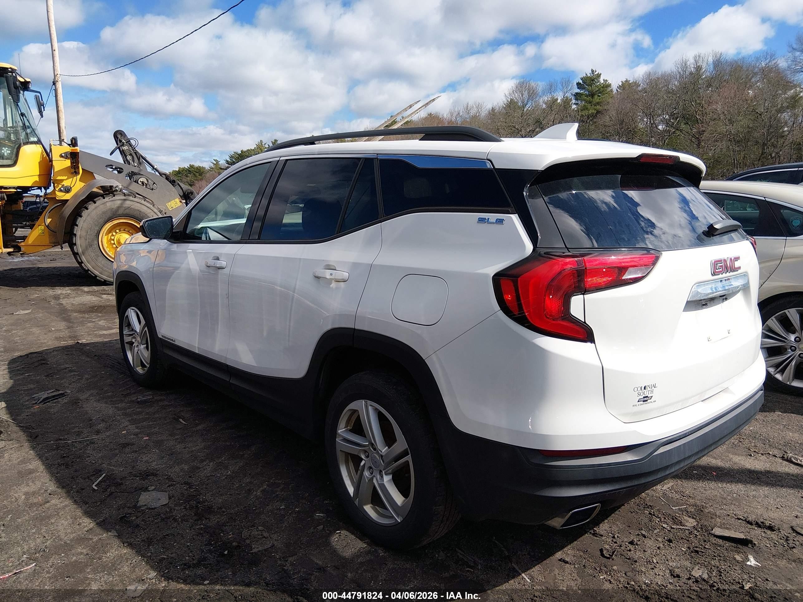 2018 Gmc Terrain Sle White vin: 3GKALTEX9JL133805