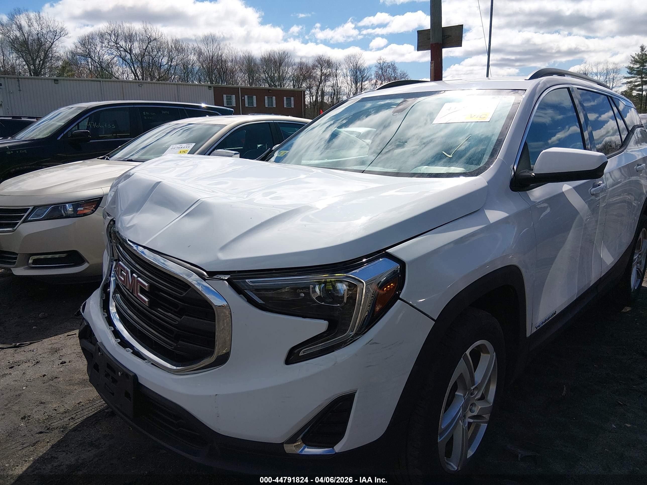 2018 Gmc Terrain Sle White vin: 3GKALTEX9JL133805