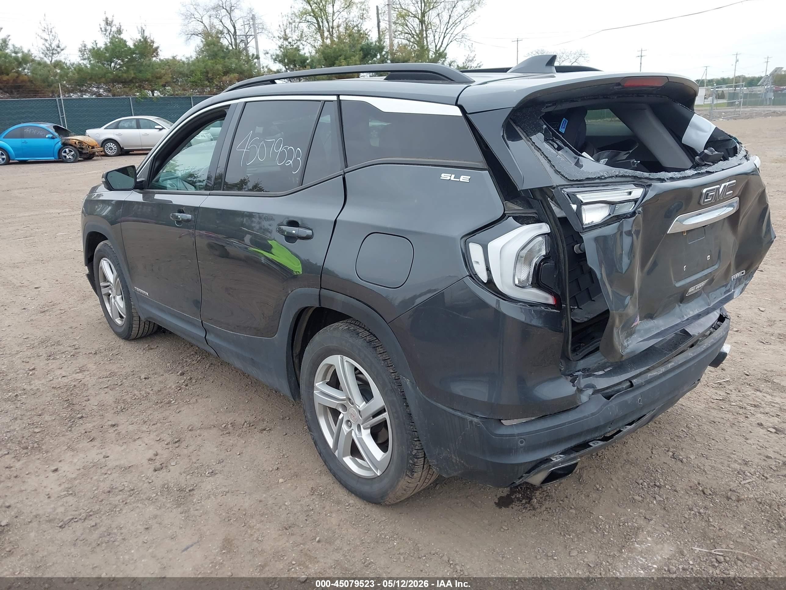 2019 Gmc Terrain Sle Черный vin: 3GKALTEX9KL210321