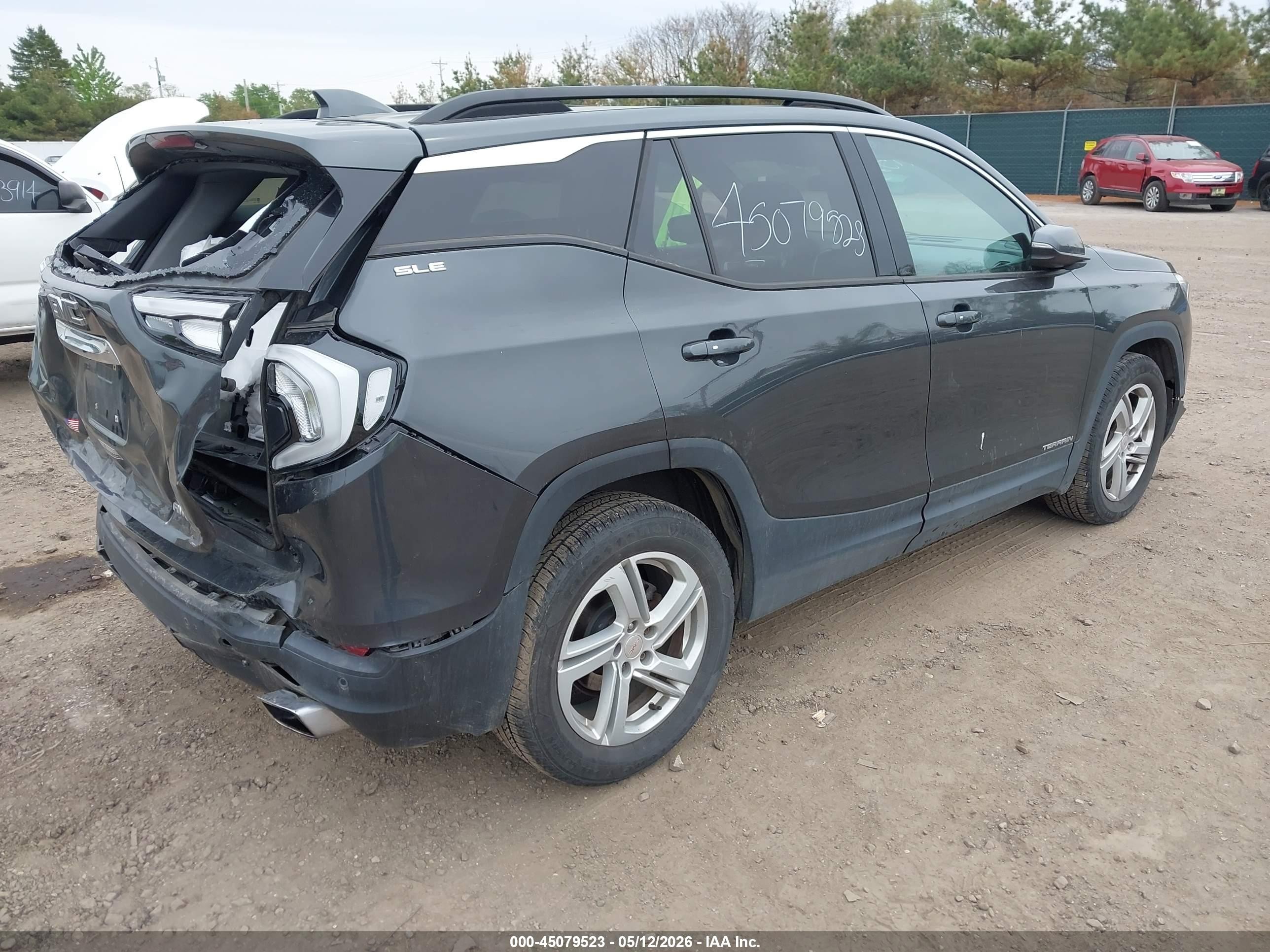 2019 Gmc Terrain Sle Черный vin: 3GKALTEX9KL210321