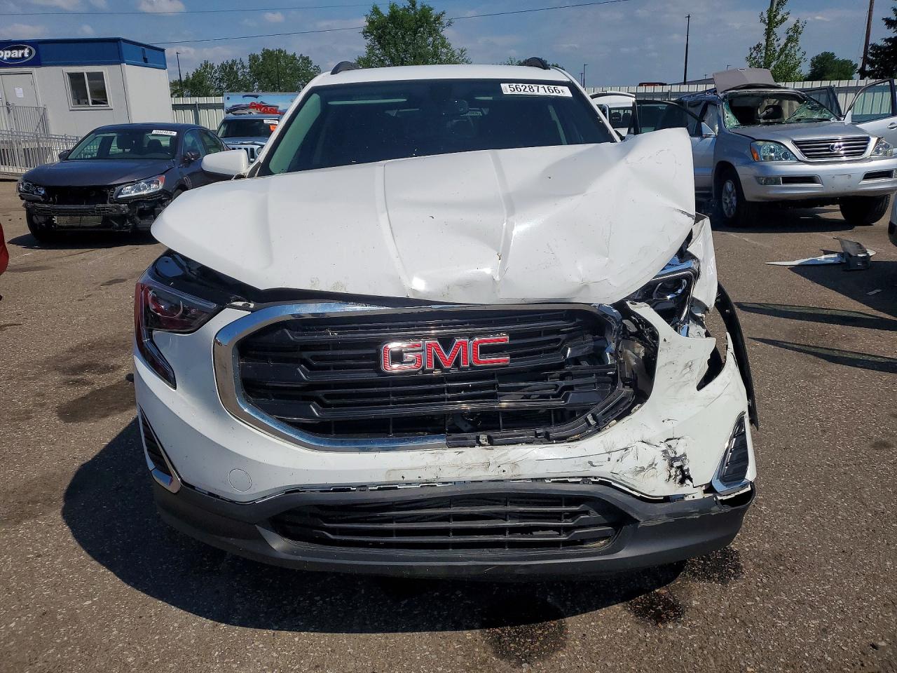 2018 Gmc Terrain Sle White vin: 3GKALTEXXJL144957