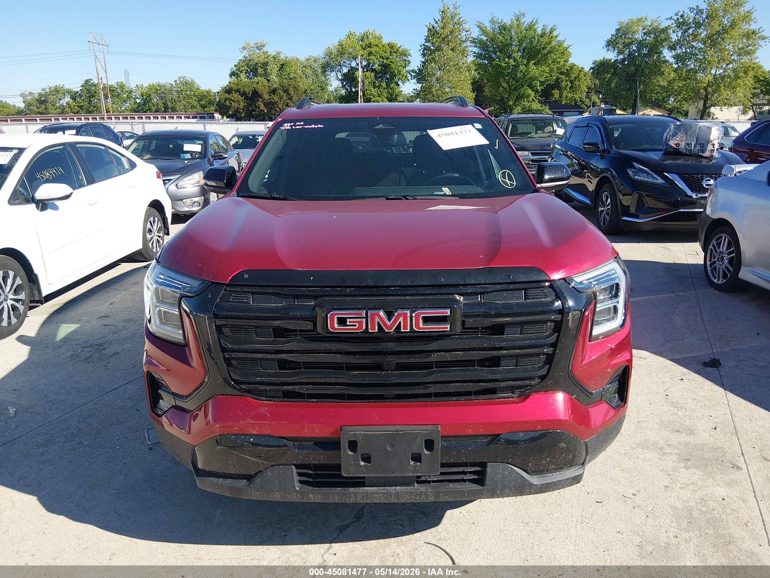 2025 Gmc Terrain Awd Elevation Red vin: 3GKALUEG7SL227432