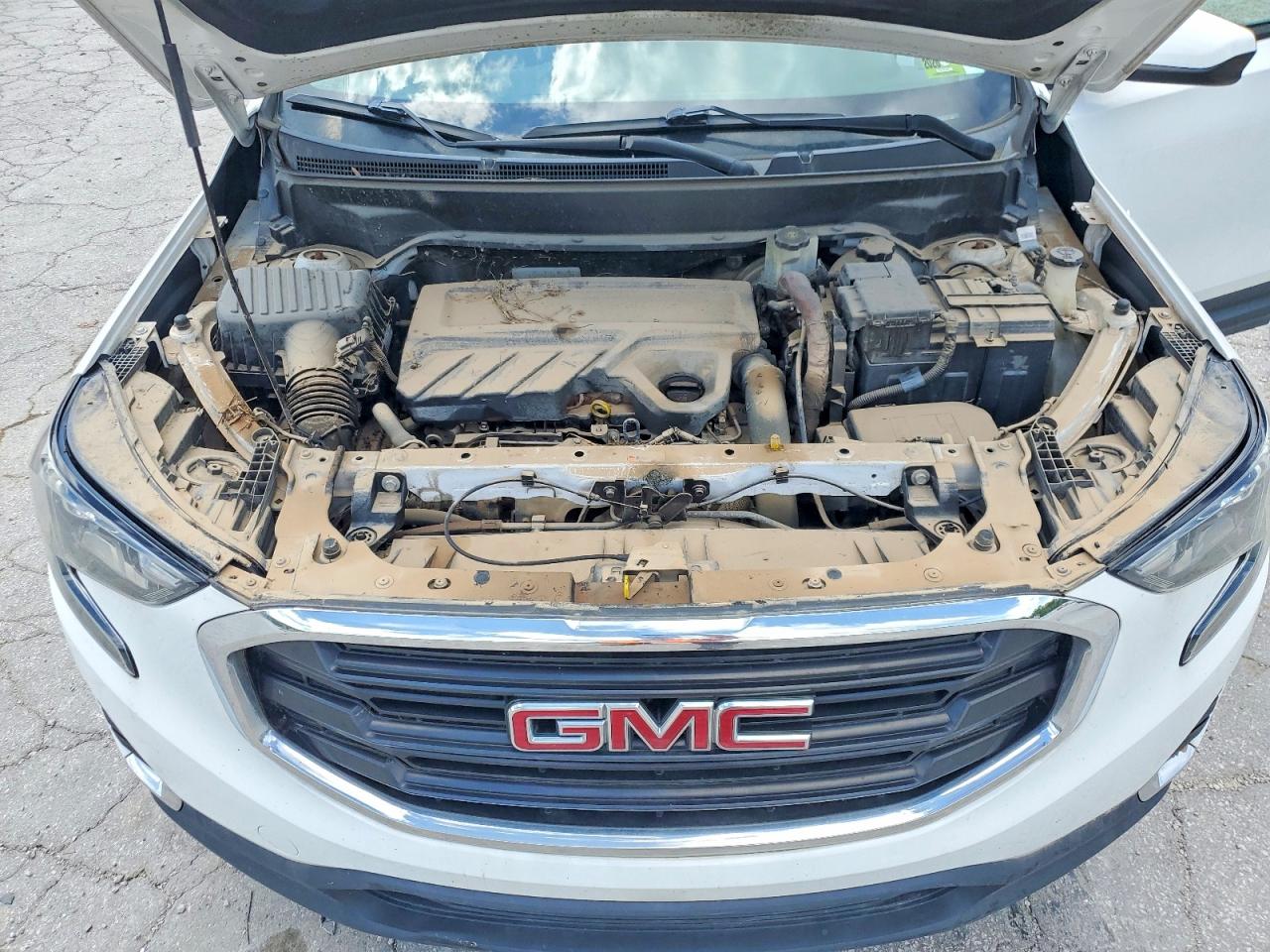 2019 Gmc Terrain Sle White vin: 3GKALUEU8KL293333