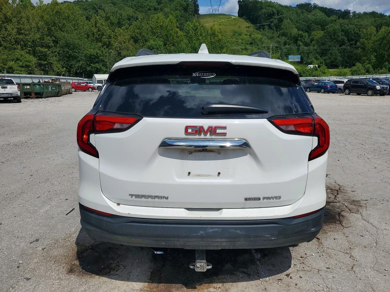 2019 Gmc Terrain Sle White vin: 3GKALUEU8KL293333