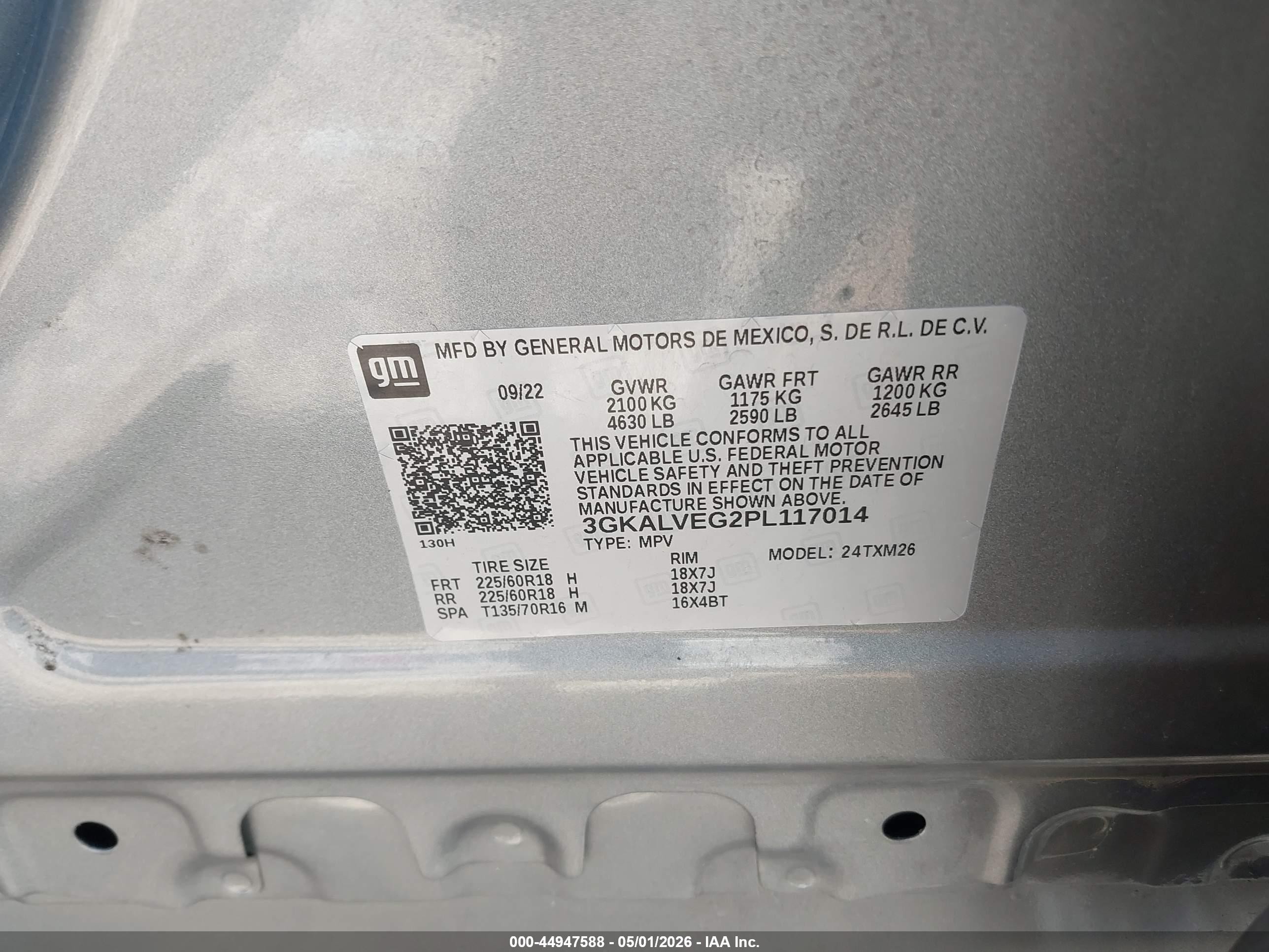 2023 Gmc Terrain Awd Slt Silver vin: 3GKALVEG2PL117014