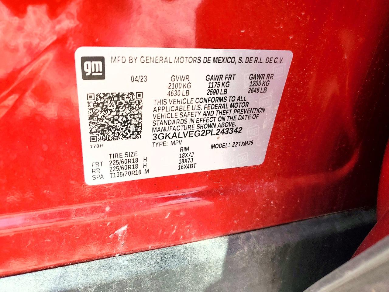 2023 Gmc Terrain Slt Red vin: 3GKALVEG2PL243342