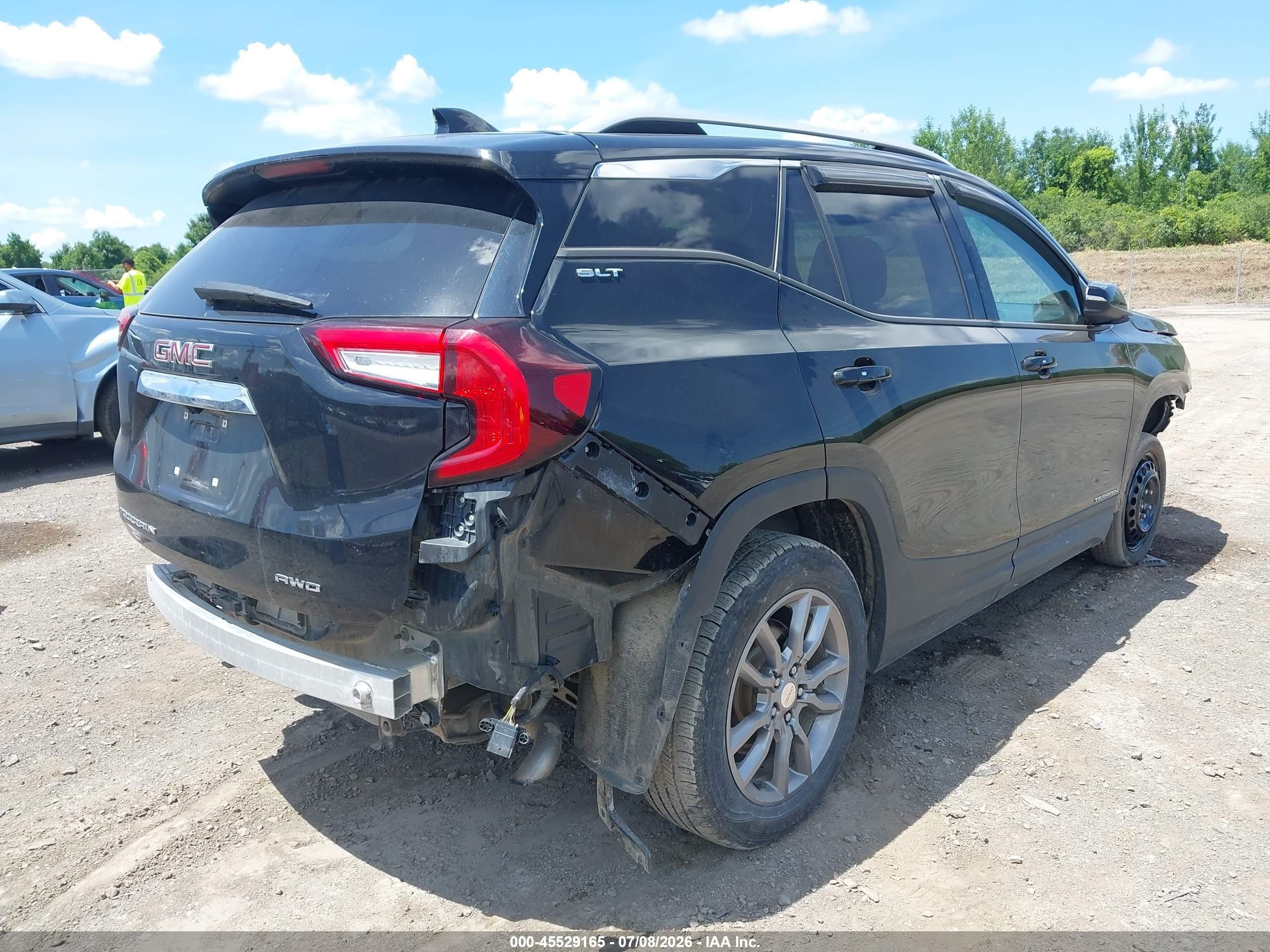 2022 Gmc Terrain Awd Slt Black vin: 3GKALVEV0NL115063