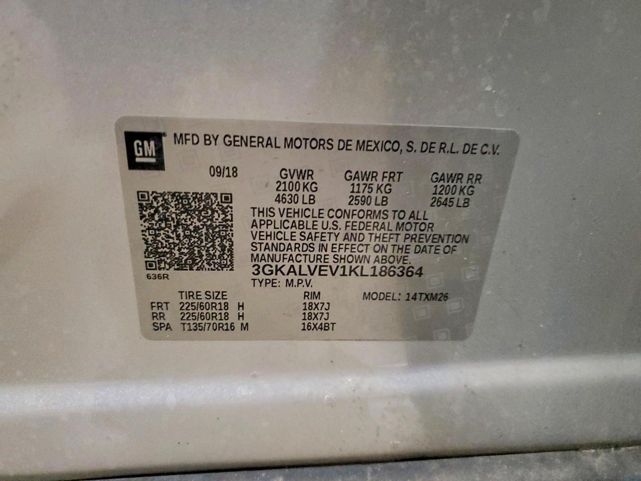 2019 Gmc Terrain Slt Серебряный vin: 3GKALVEV1KL186364
