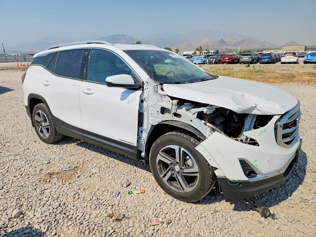 2019 Gmc Terrain Slt White vin: 3GKALVEV1KL231156