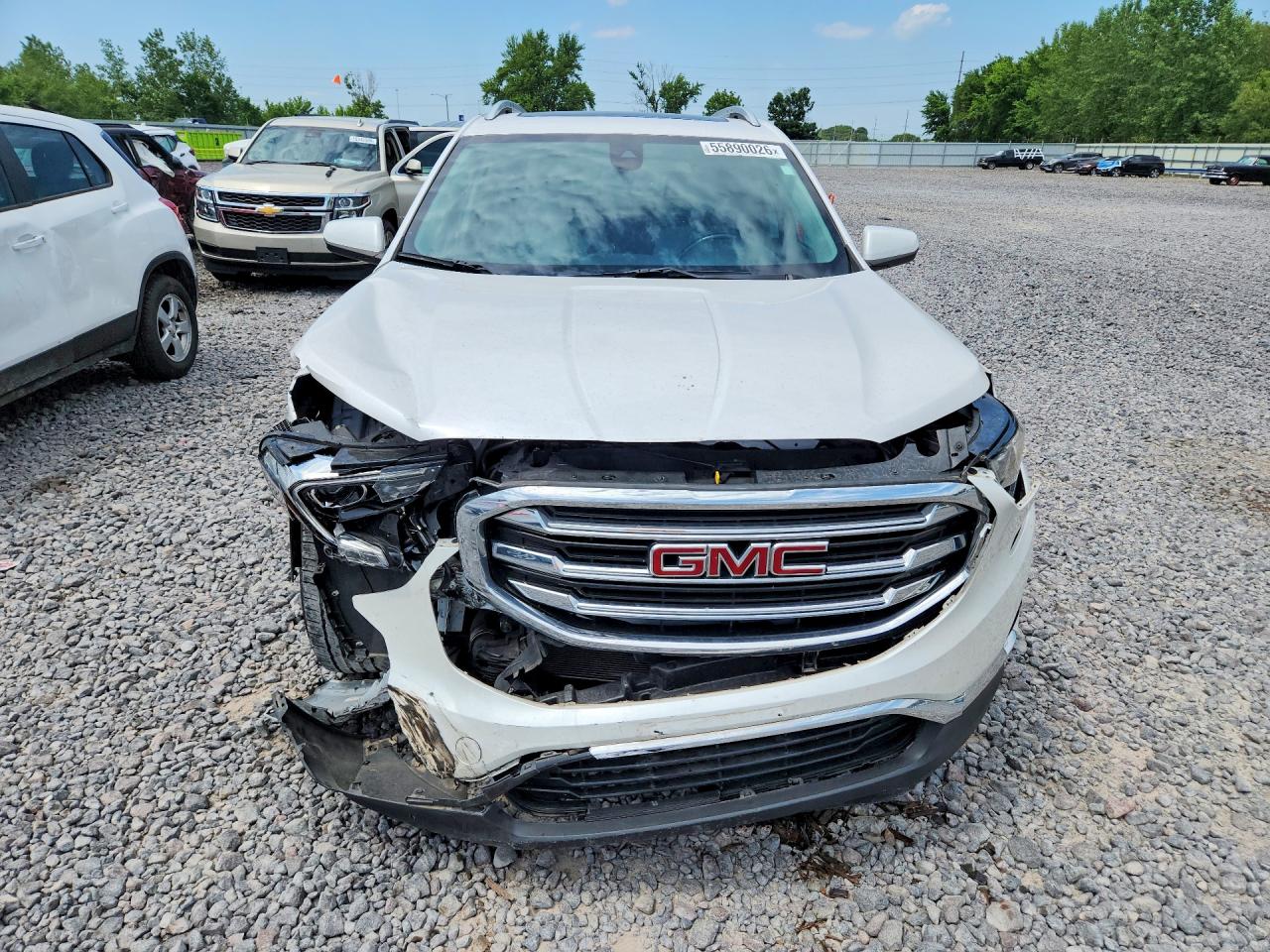 2020 Gmc Terrain Slt White vin: 3GKALVEV1LL197091