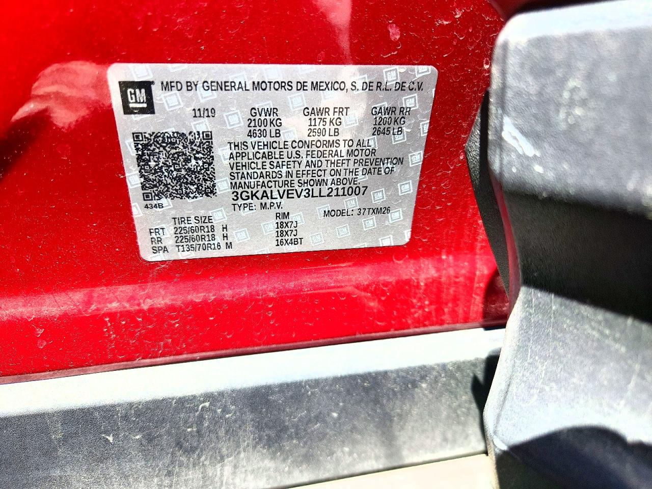 2020 Gmc Terrain Slt Red vin: 3GKALVEV3LL211007