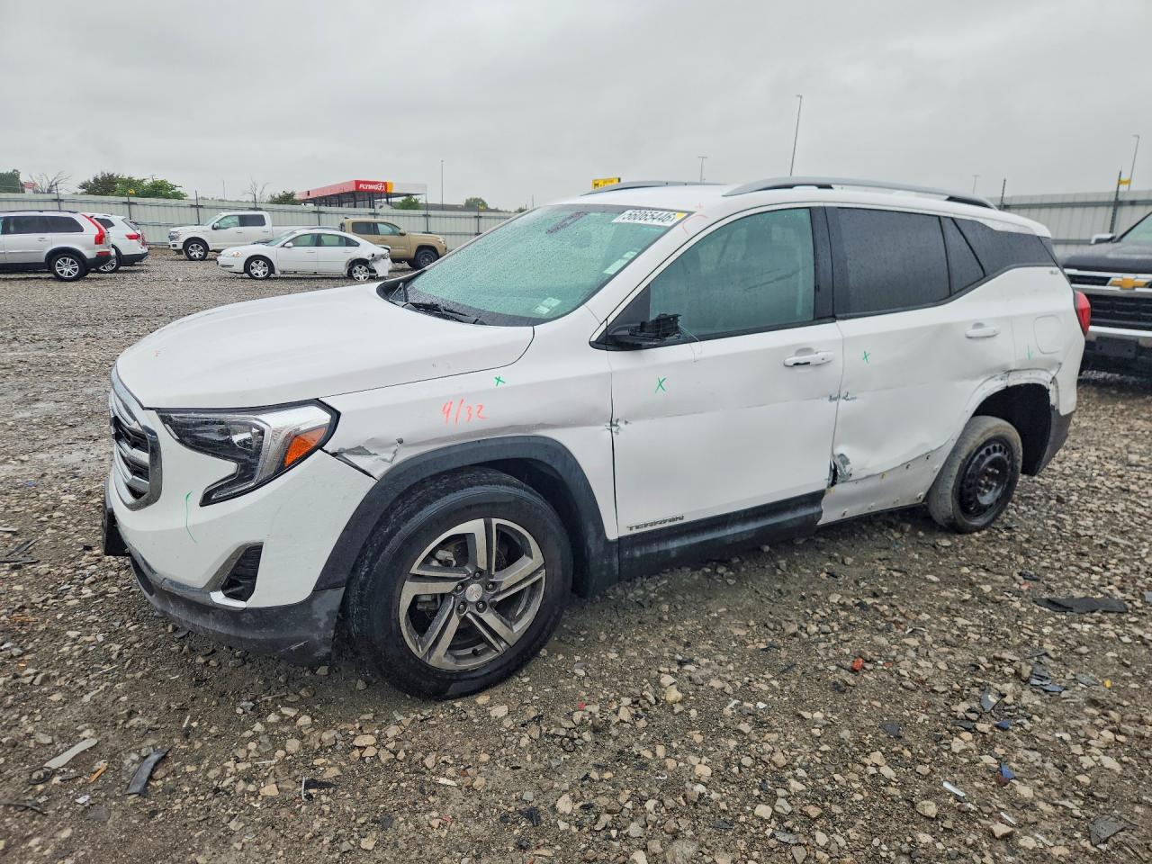 2021 Gmc Terrain Slt White vin: 3GKALVEV4ML304412