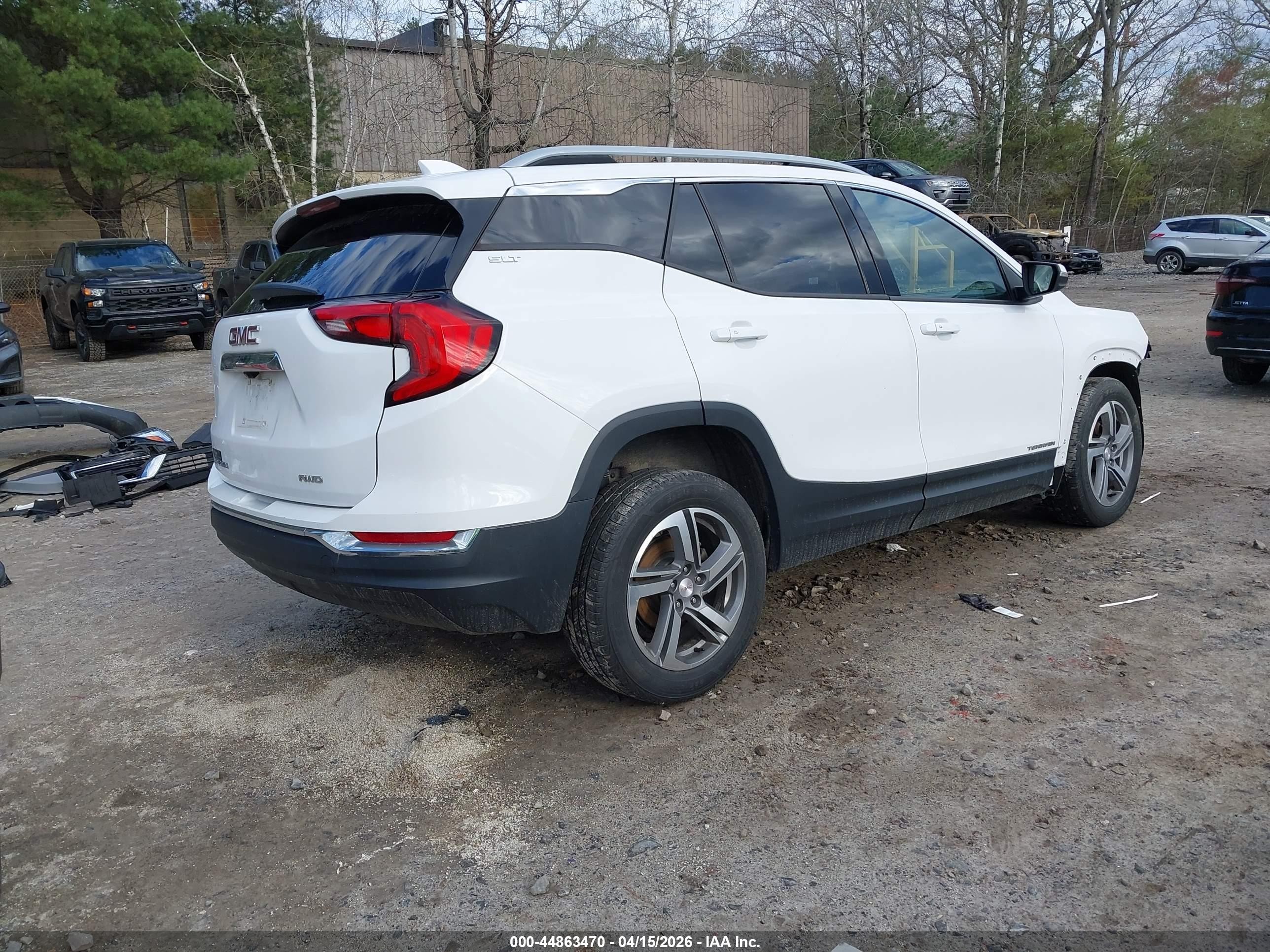 2020 Gmc Terrain Awd Slt White vin: 3GKALVEV5LL112012