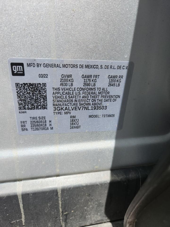 2022 Gmc Terrain Denali Silver vin: 3GKALVEV7NL193503