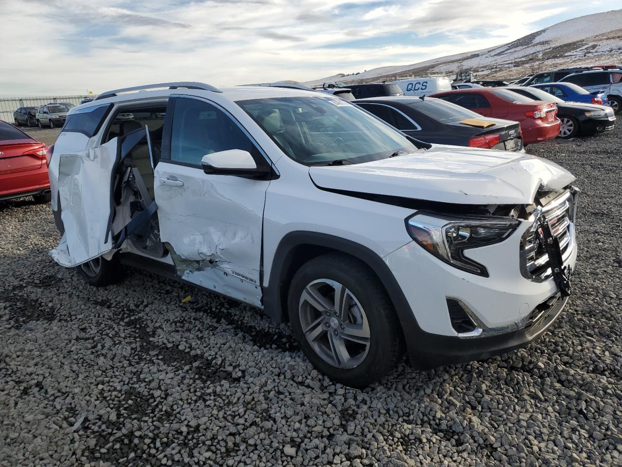 2020 Gmc Terrain Slt White vin: 3GKALVEV8LL131346